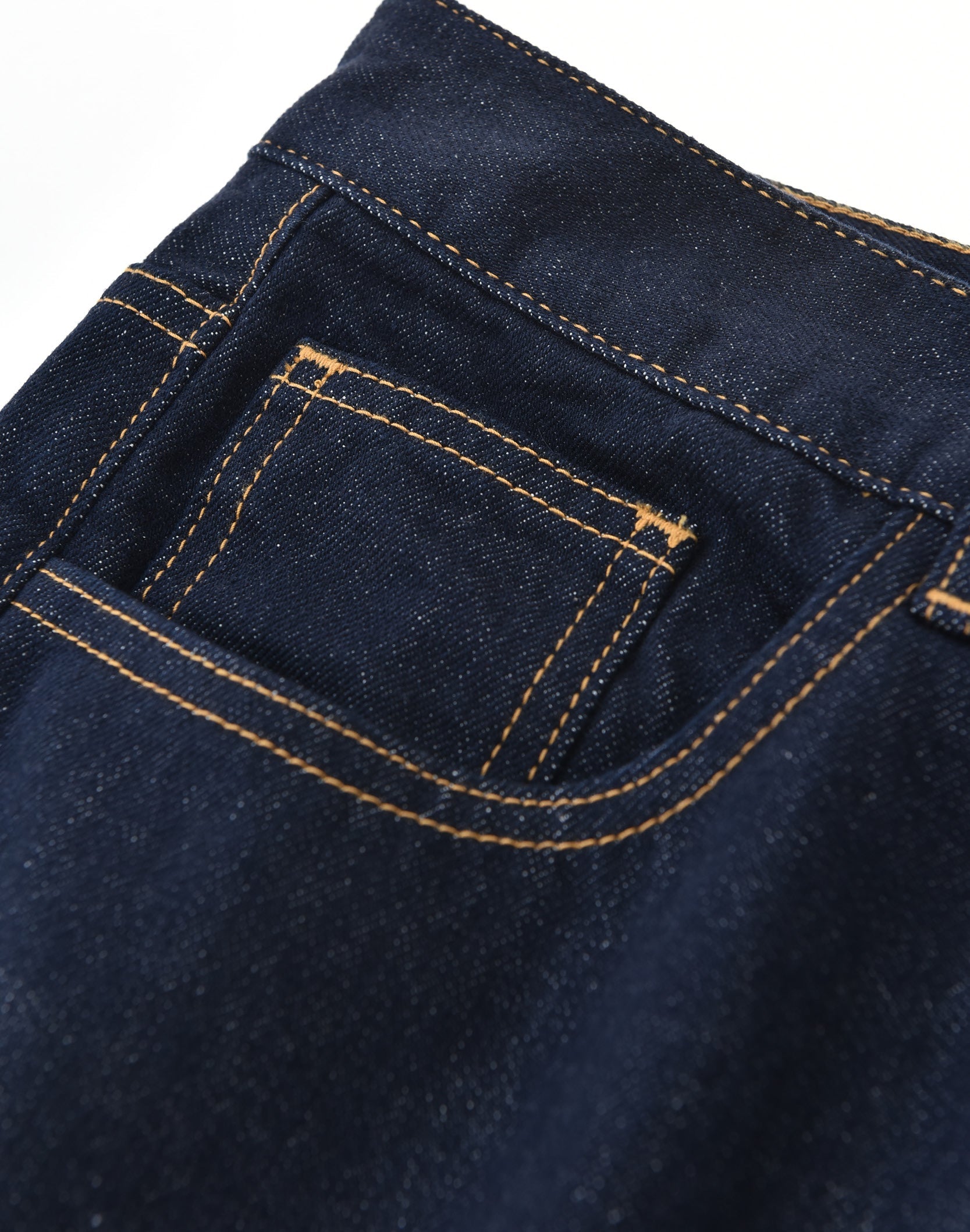 Raw Denim Embroidered Pearl Flared Jeans