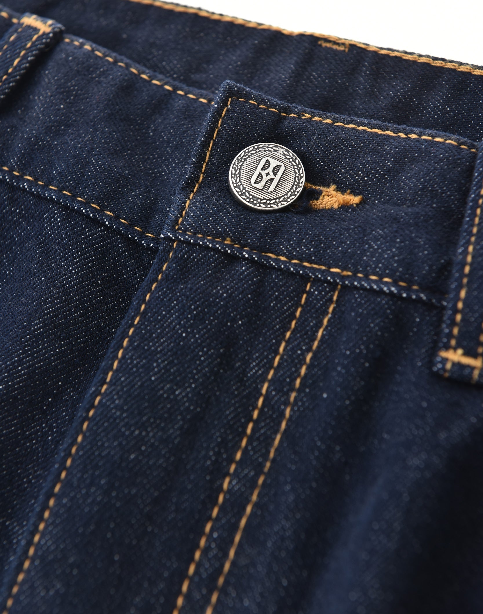 Raw Denim Embroidered Pearl Flared Jeans