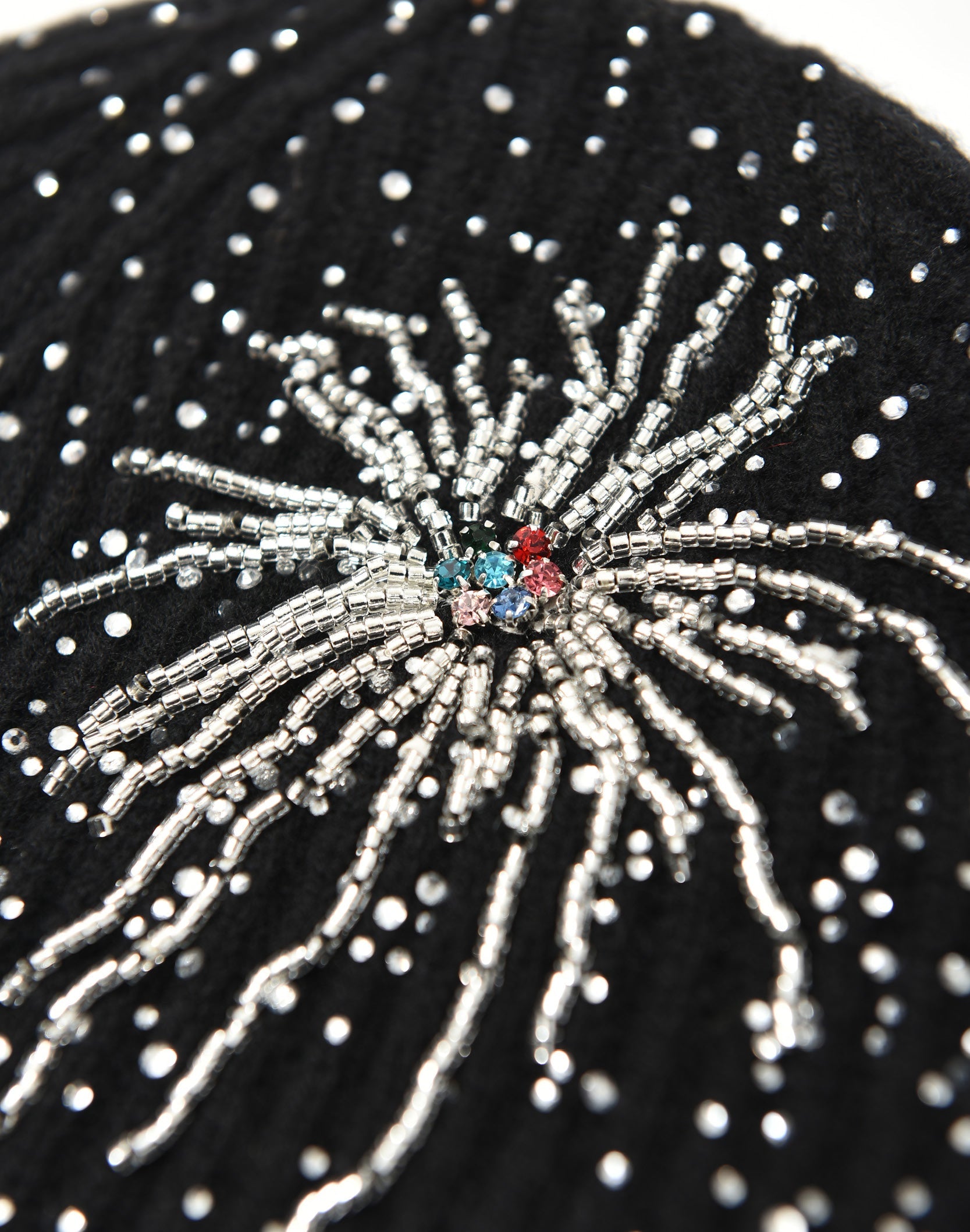 Fireworks Studded Beaded Beanie-BLK – Lowheads