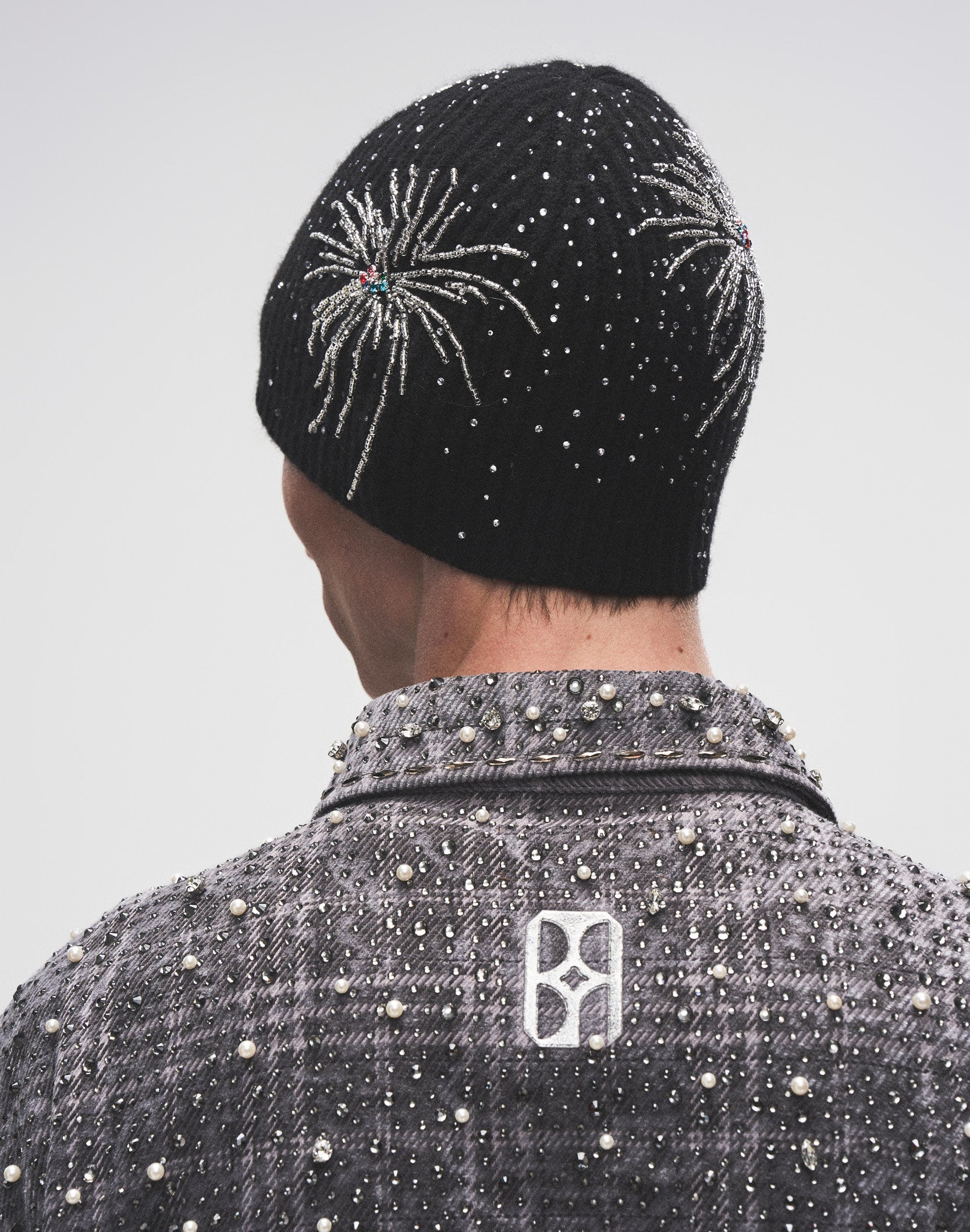 帽子 Firework Embroidered Beaded Beanie Fireworks Studded Beaded Beanie-BLK – Lowheads