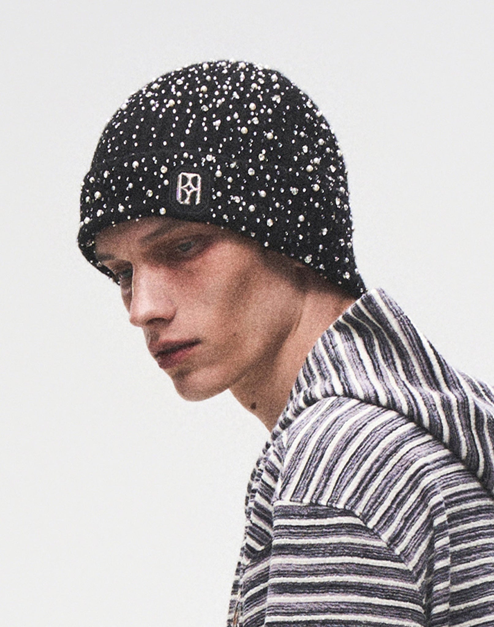 Pearl & Rhinestone Beanie