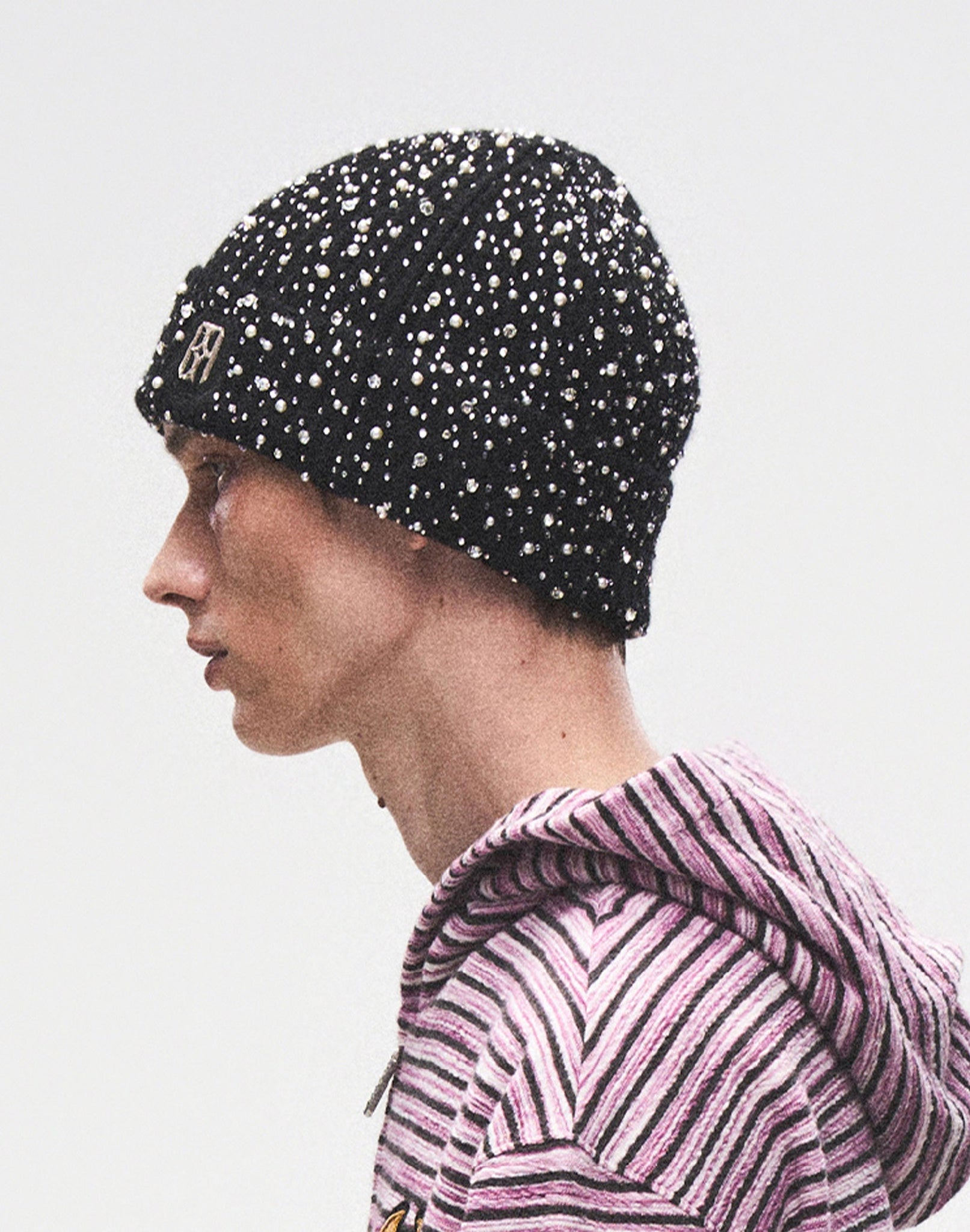 Pearl & Rhinestone Beanie