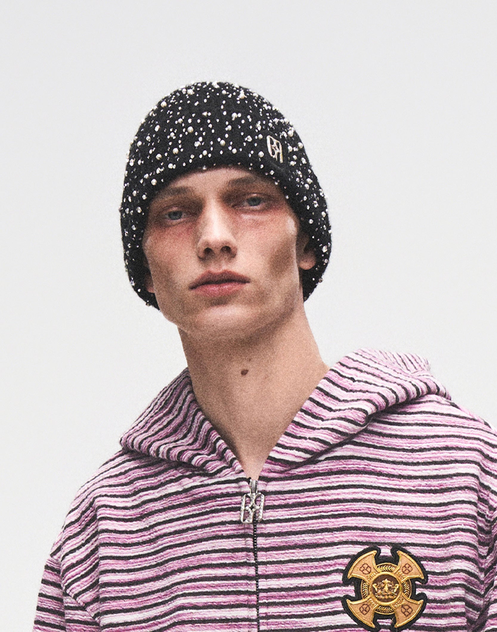 ニットキャップ・ビーニー THE GREATEST Pearl String Beanie 4FK1158 THE GREATEST Pearl String Beanie 4FK1158 (THE GREATEST