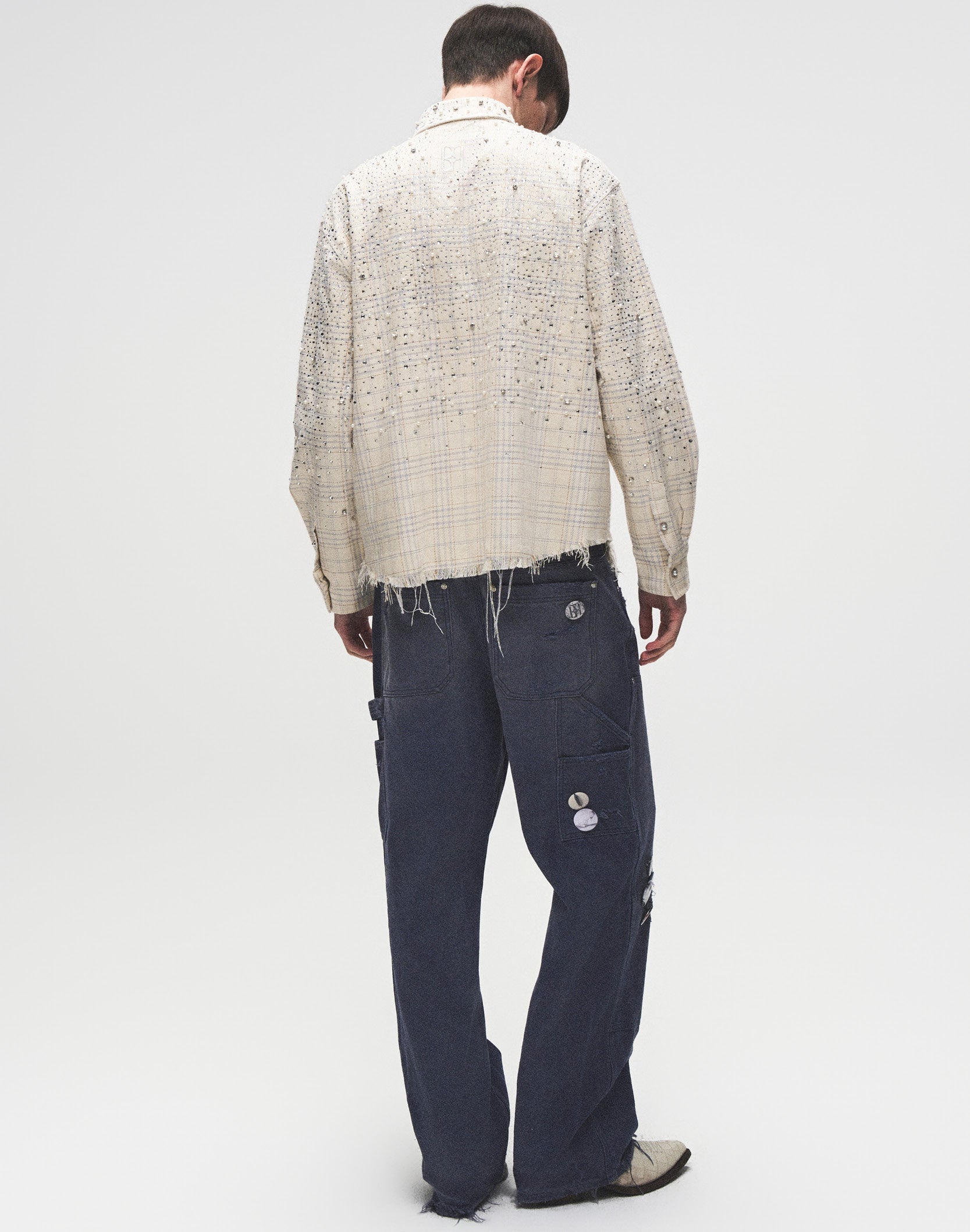 20K Pearl Diamond Shirt Beige