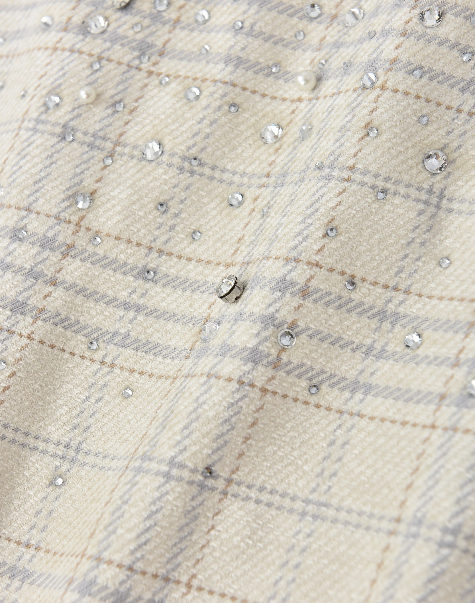 20K Pearl Diamond Shirt Beige