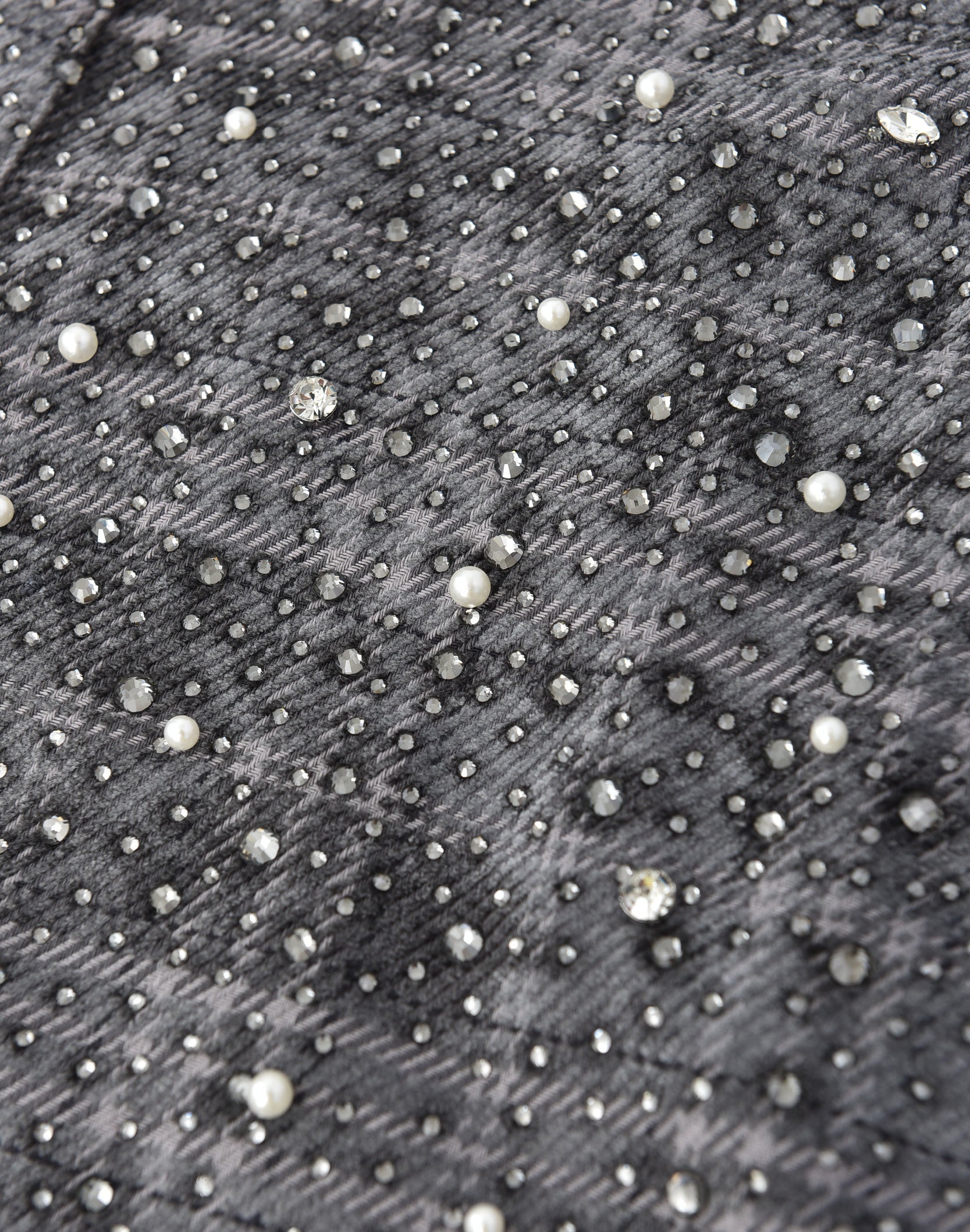 20K Pearl Diamond Shirt Grey