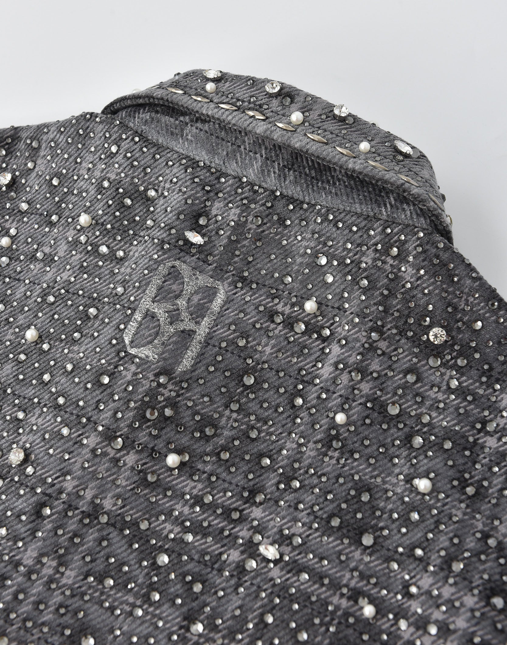 20K Pearl Diamond Shirt Grey