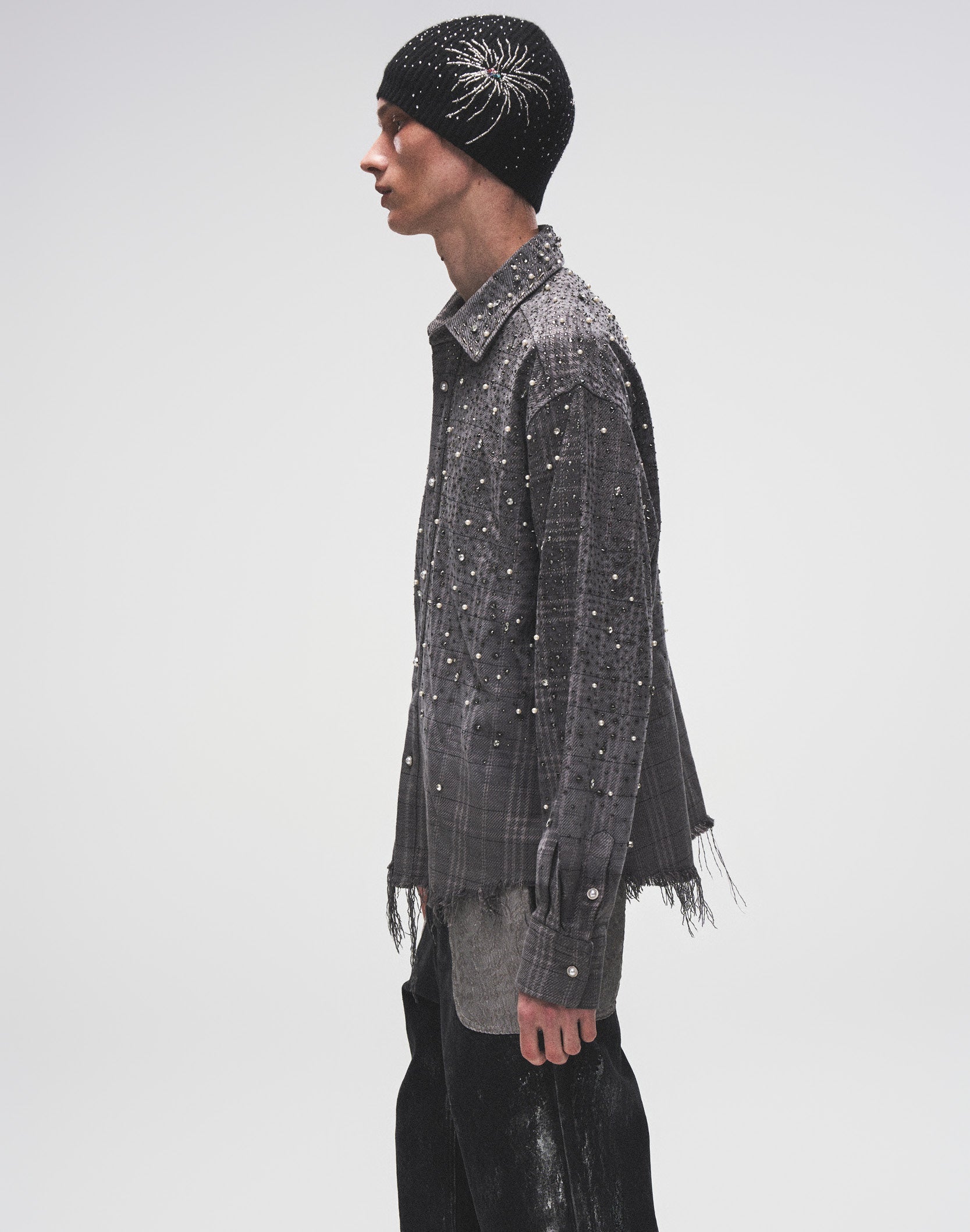 20K Pearl Diamond Shirt Grey