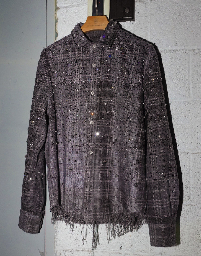 20K Pearl Diamond Shirt Grey