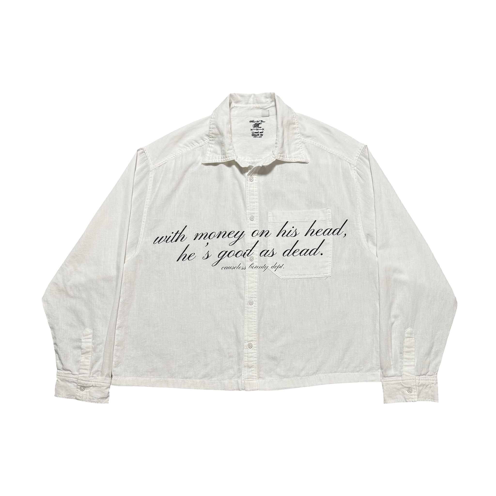 WITHOUT A CAUSE Boxy Button Up