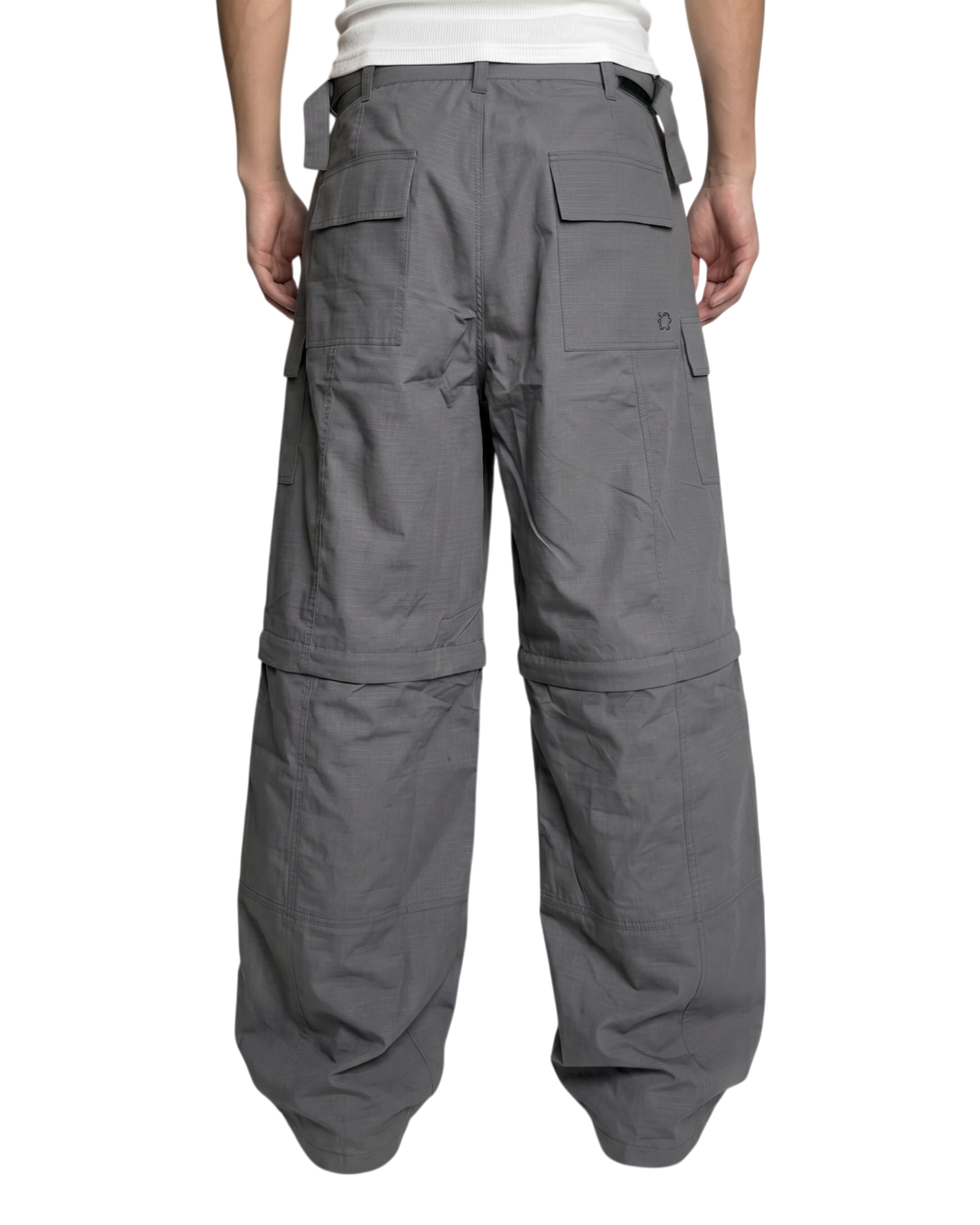 CONVERTIBLE CARGO PANTS, CHARCOAL
