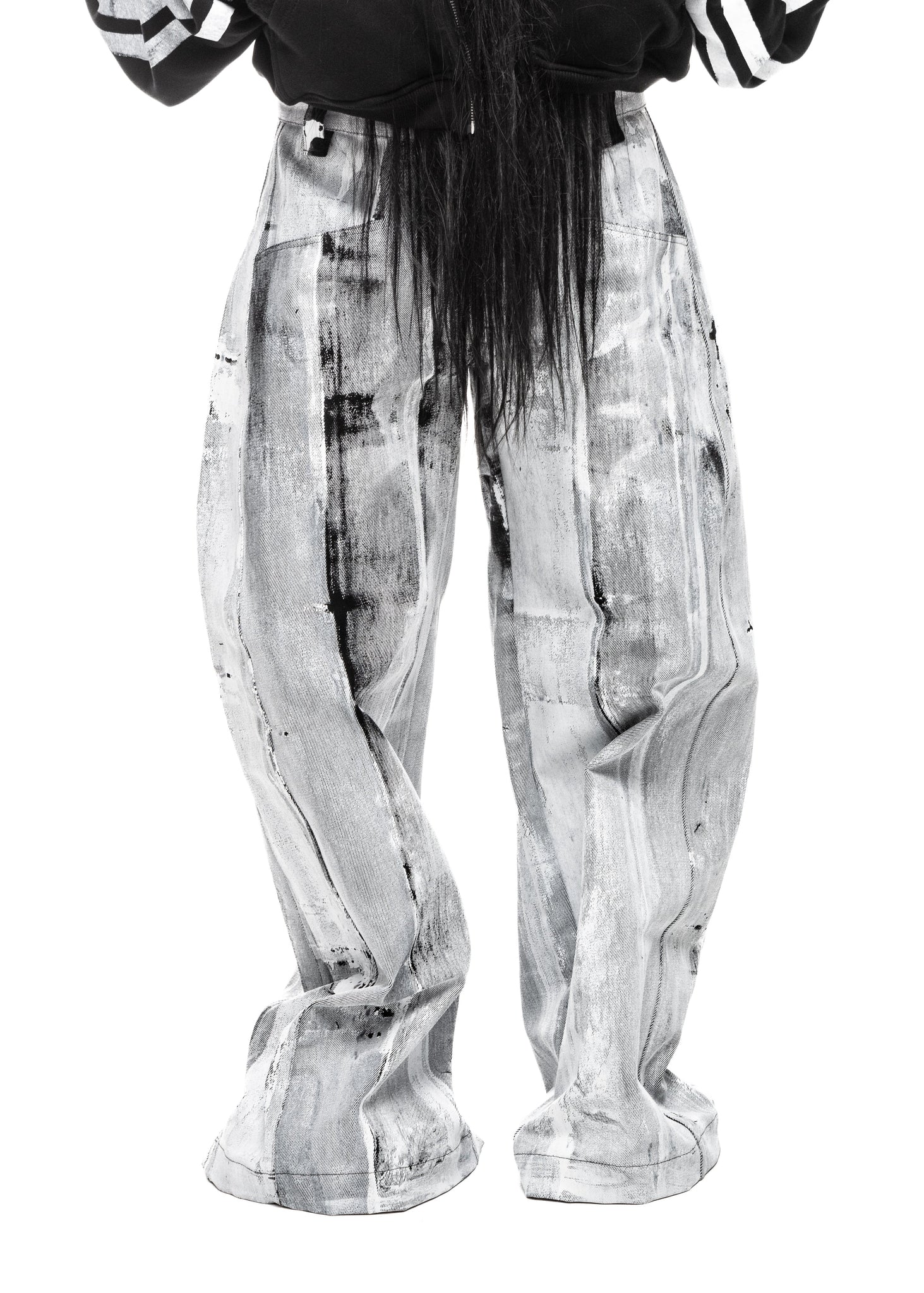 WAXED WHITE JEANS