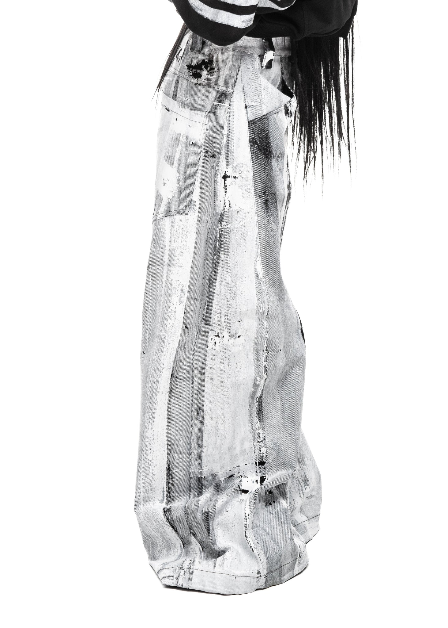 WAXED WHITE JEANS