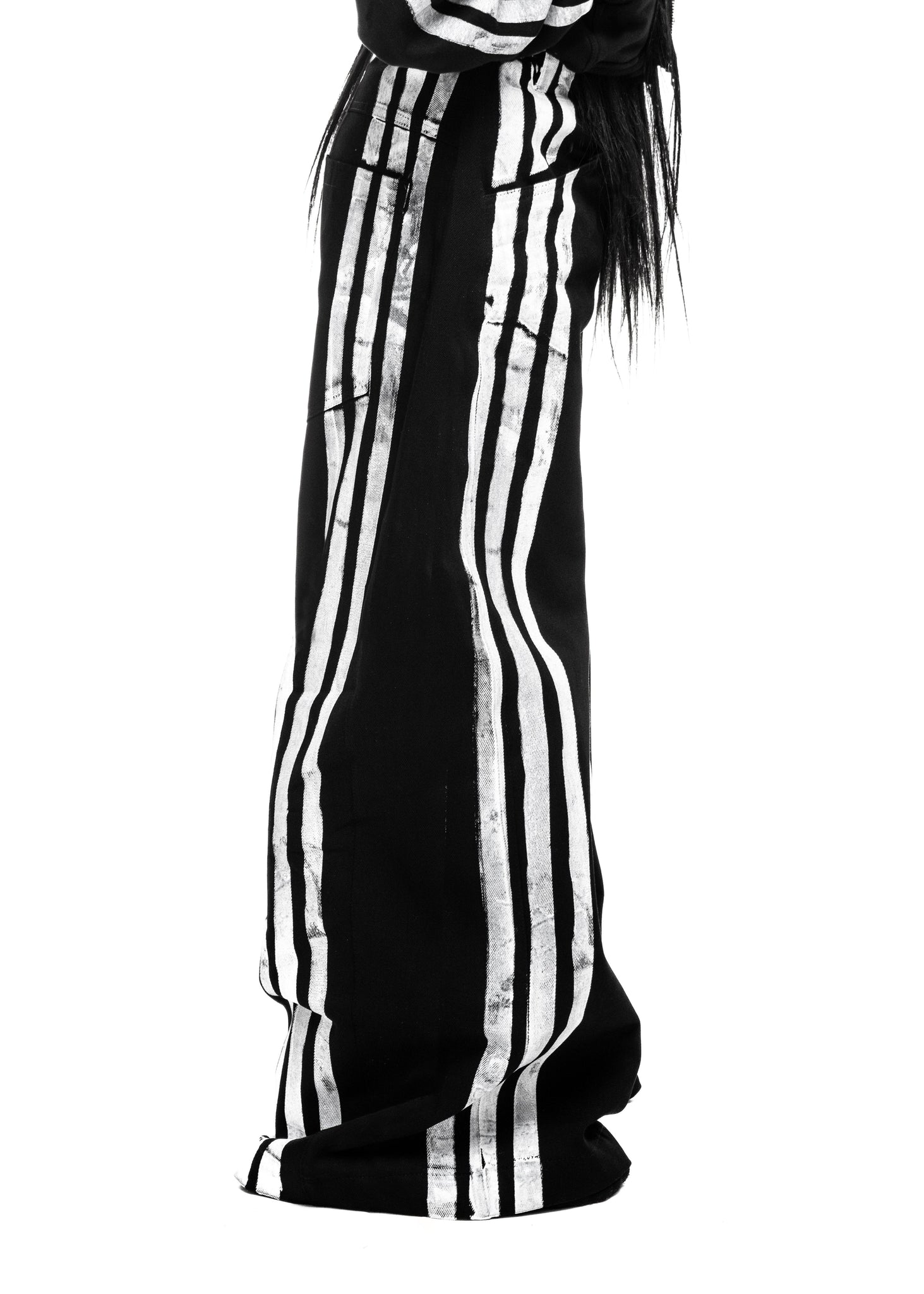 STRIPES BLACK JEANS