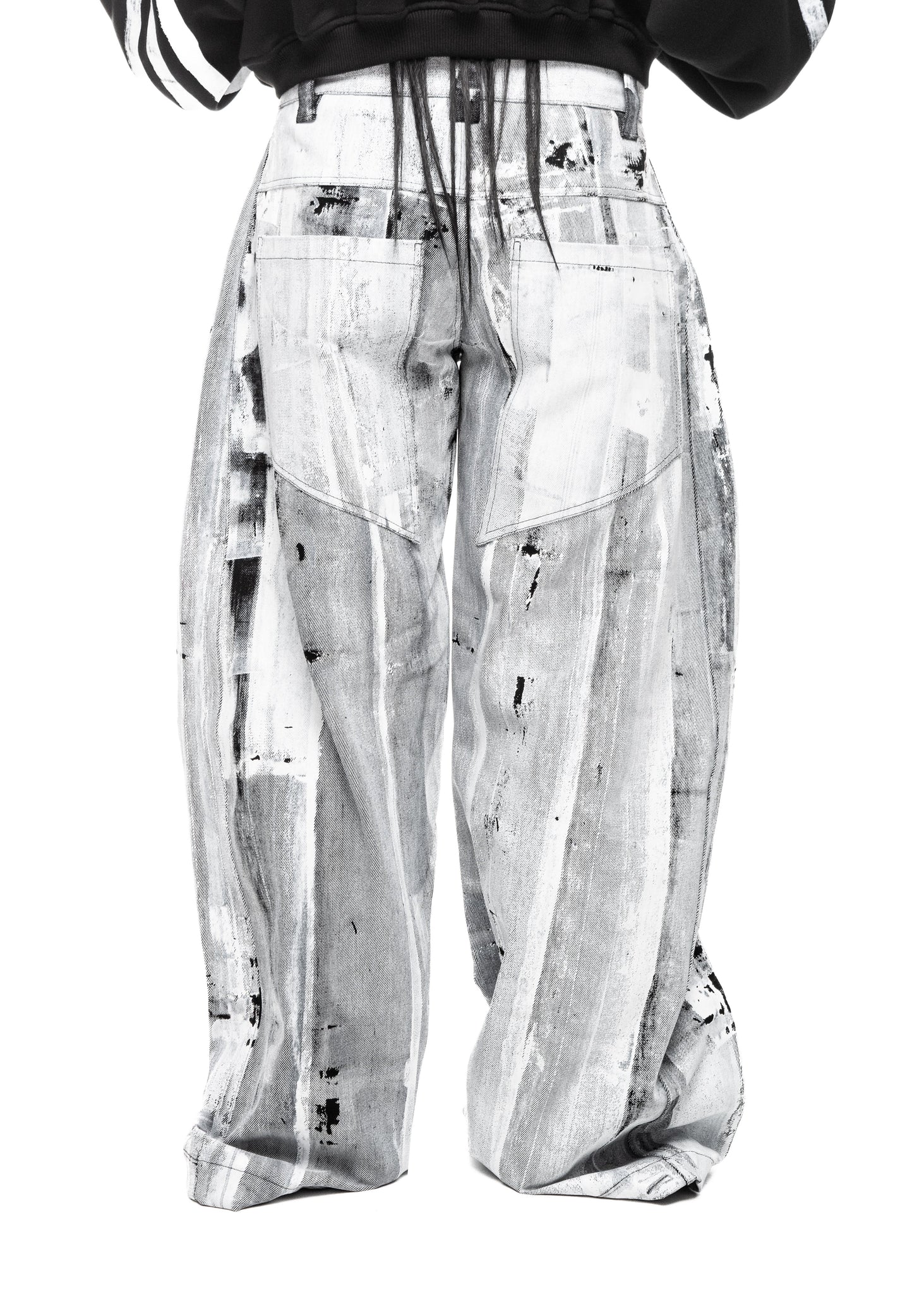 WAXED WHITE JEANS