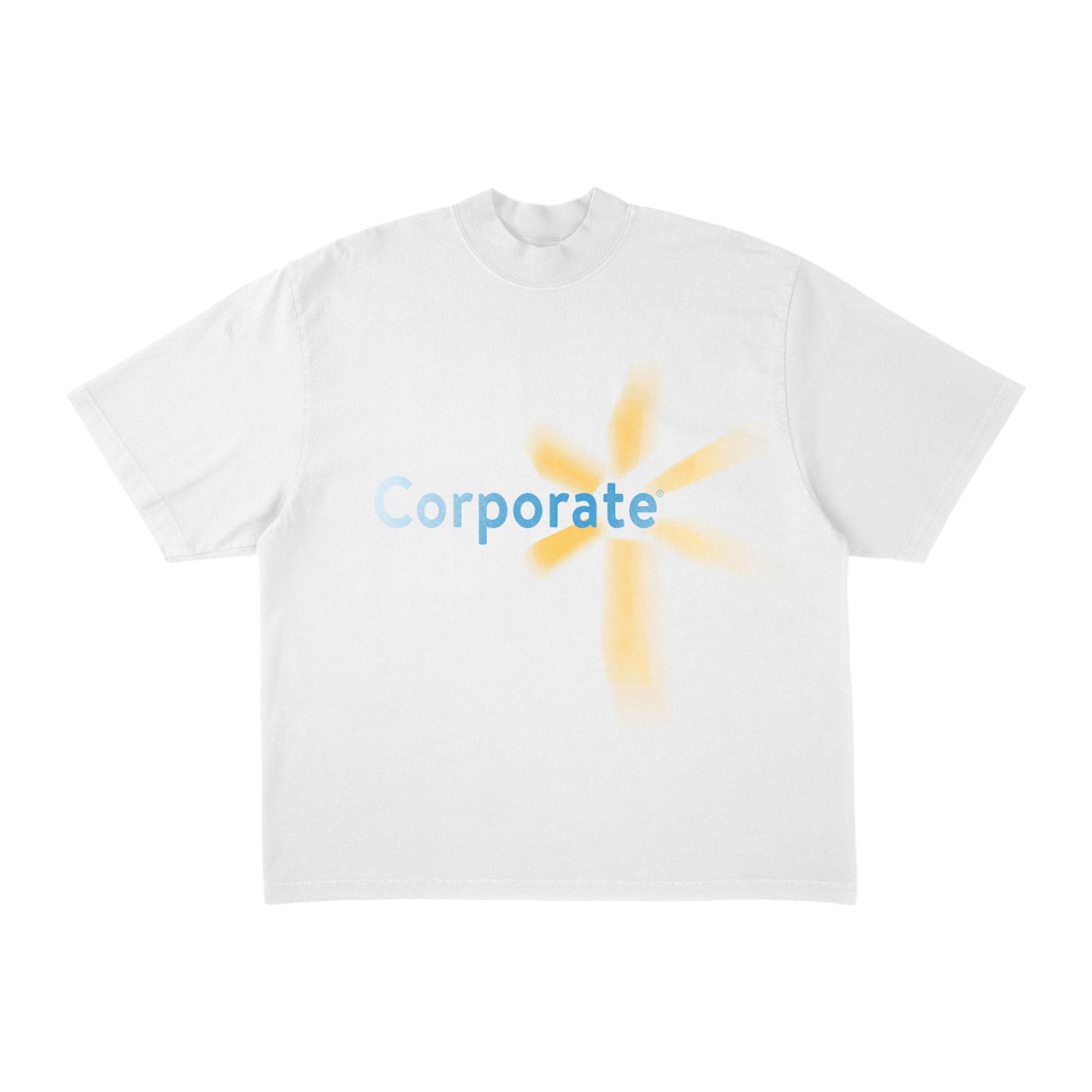CORPORATE - White Heavyweight Tee