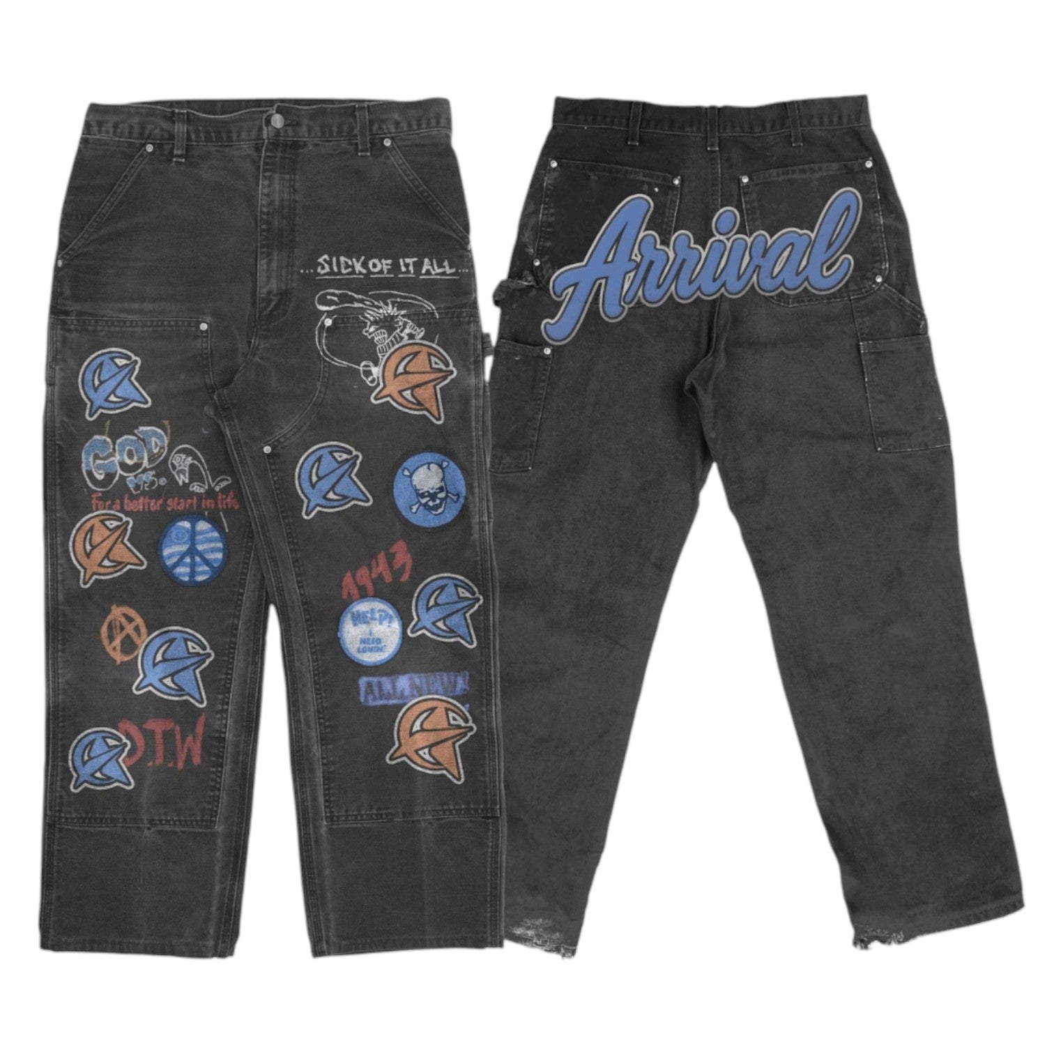 PATCHWORK DBL KNEE CARPENTERS