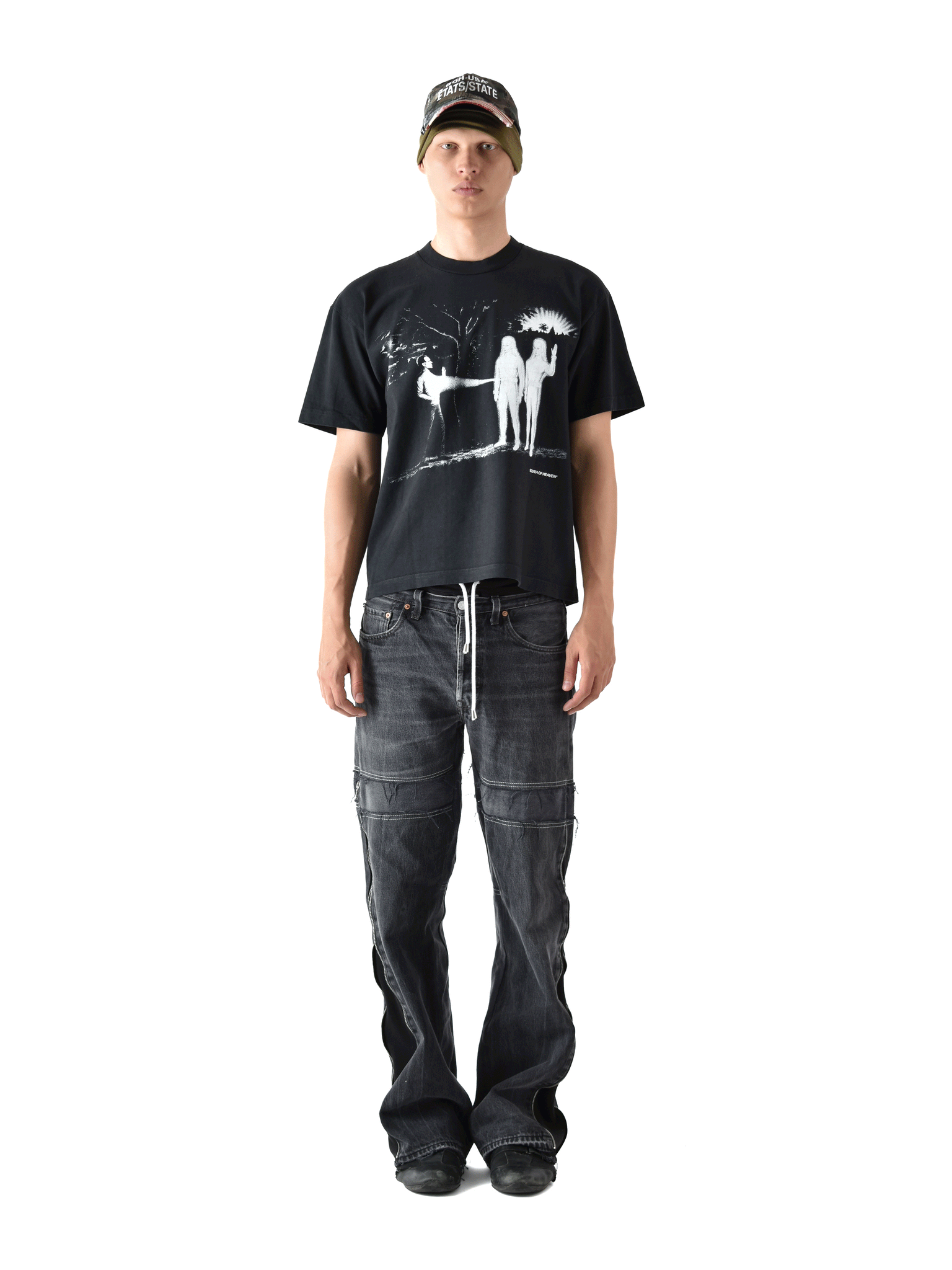 DEEP STATE - Heavy Box Tee Black