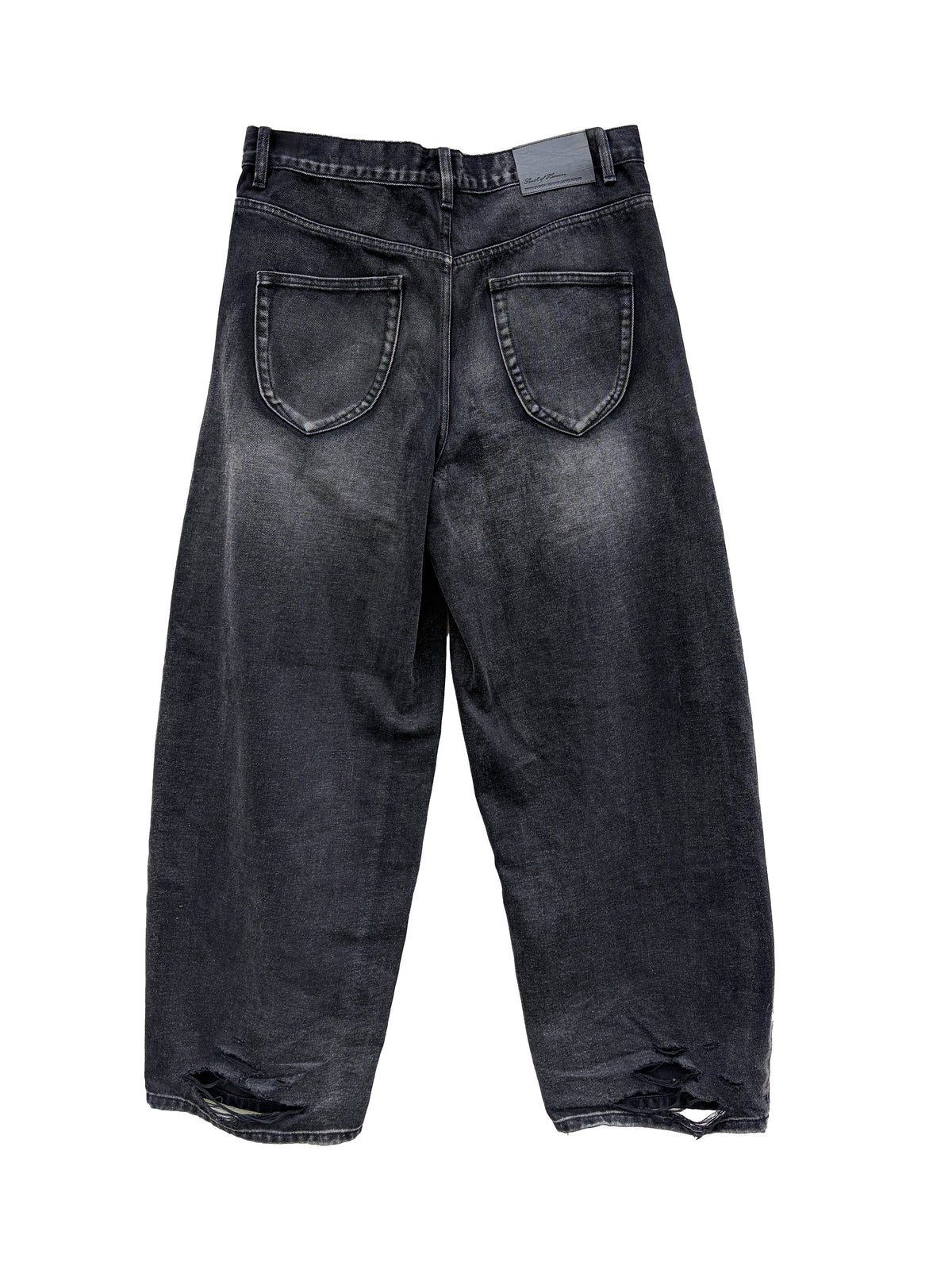 MOSES - Genuine Leather Knee Pad Denim