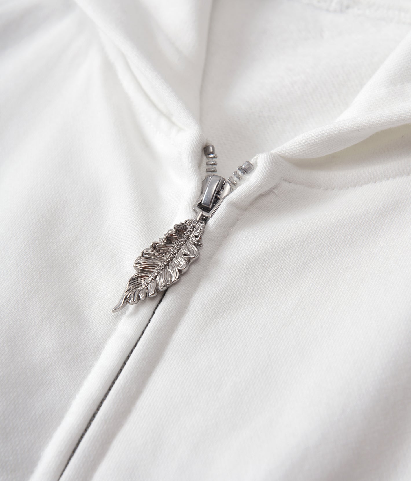 Crystal Notes Raglan Hoodie White