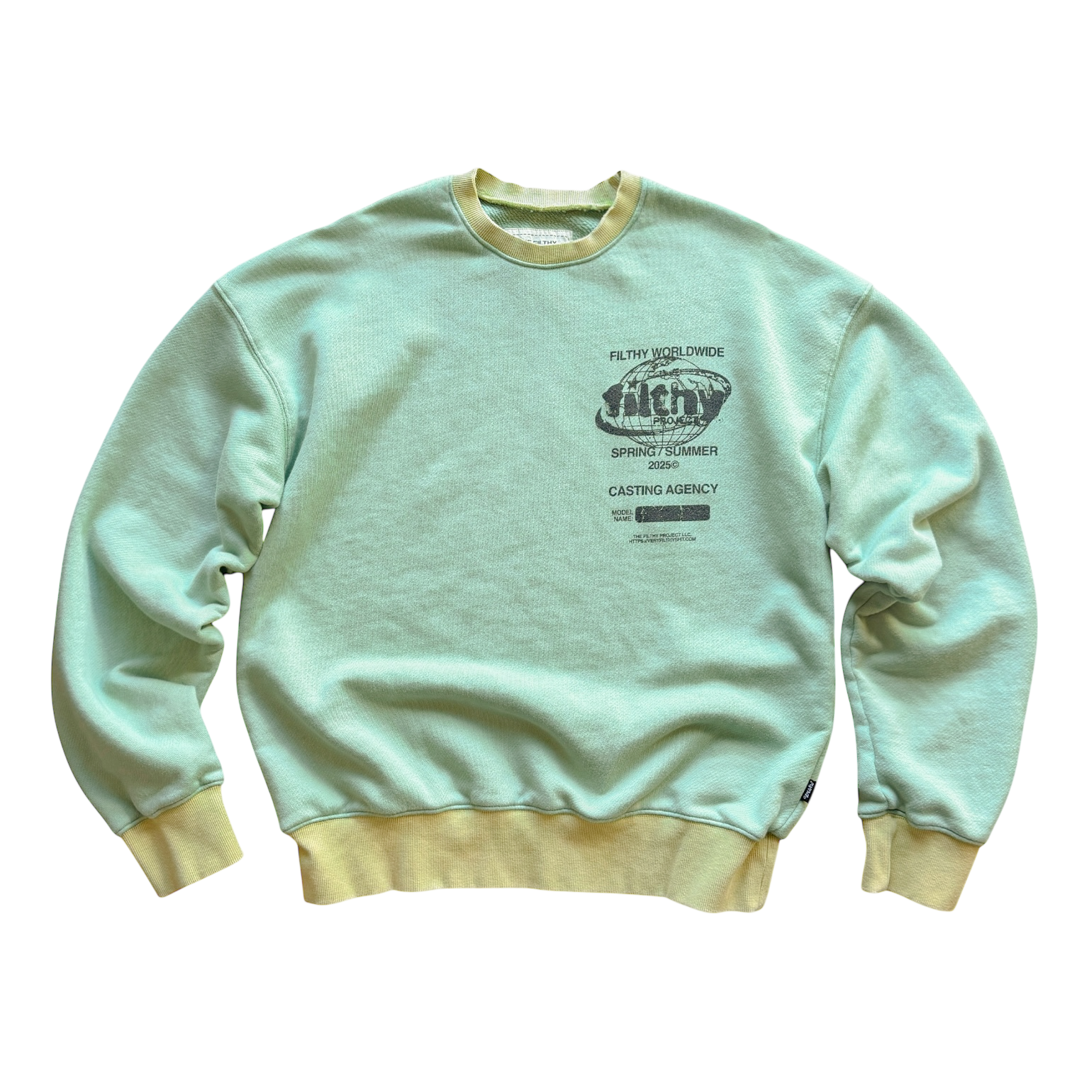 filthy® SS25 upcycled sweatshirt
