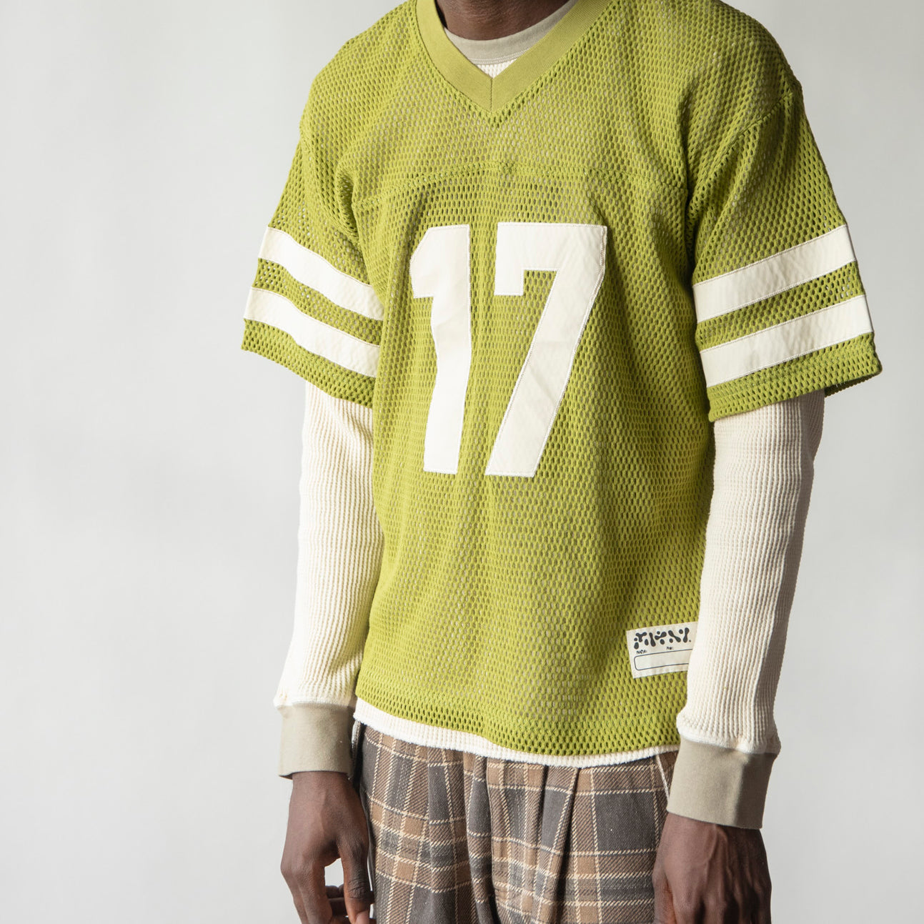 filthy® fishnet football jersey (lime)
