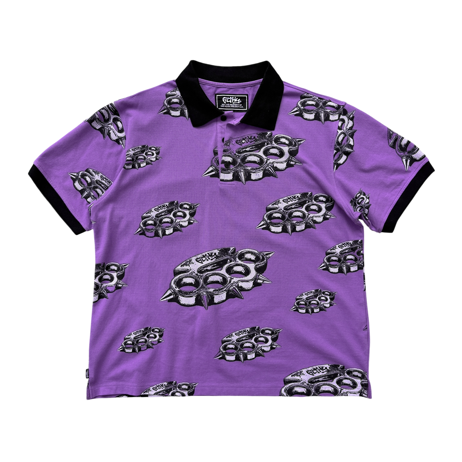 filthy® brass all-over polo (purple)