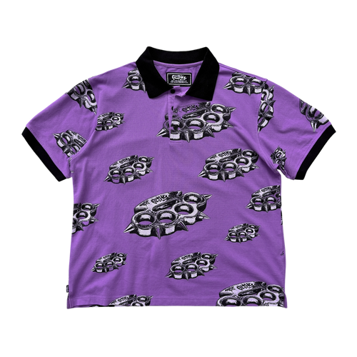 filthy® brass all-over polo (purple)