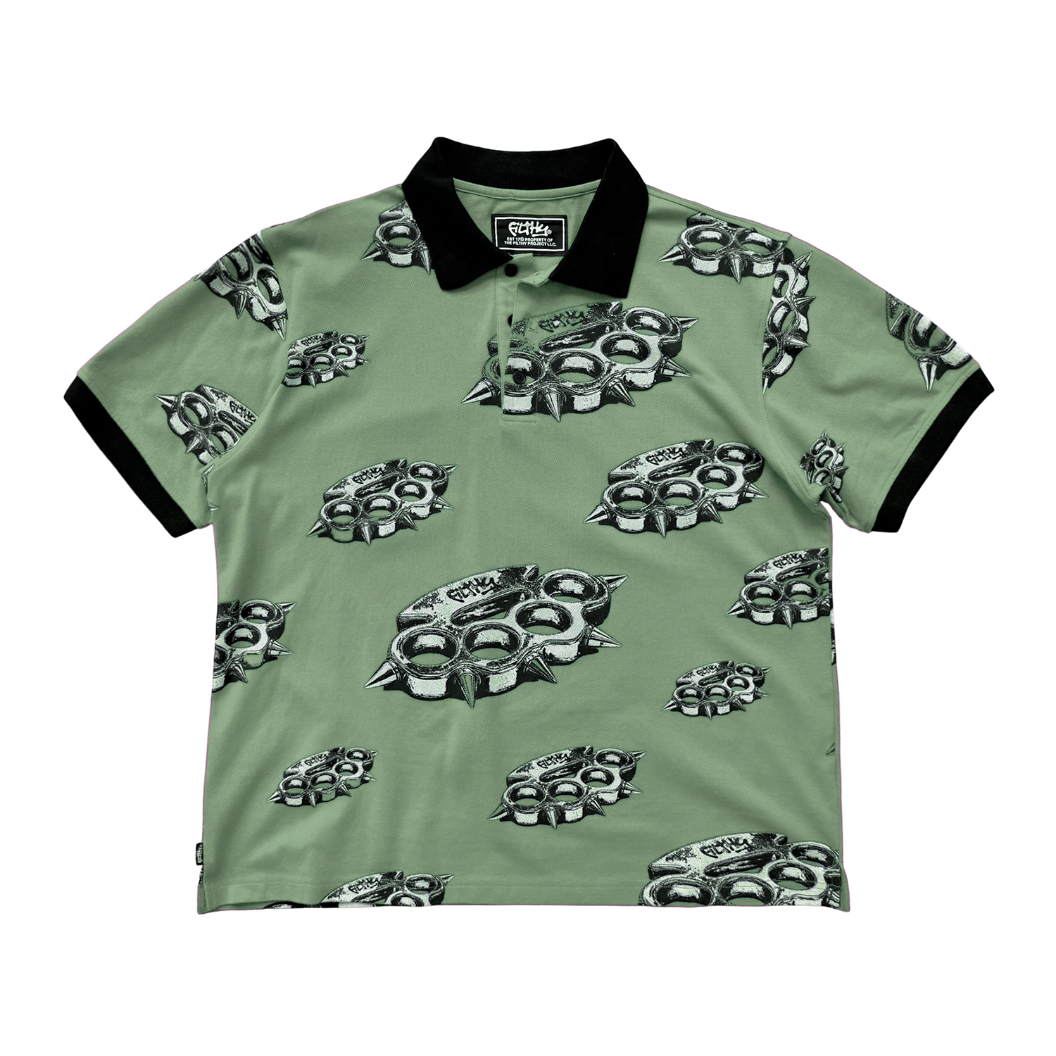 filthy® brass all-over polo (sage)