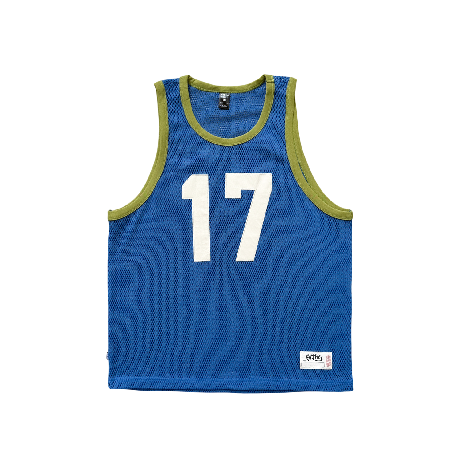 filthy® cotton fishnet swingman jersey (blue)