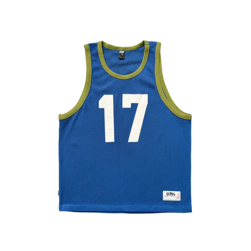 filthy® cotton fishnet swingman jersey (blue)