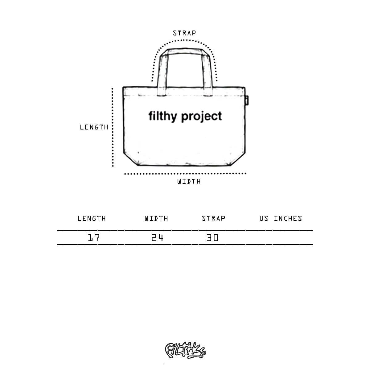 filthy® reversible tartan tote sack