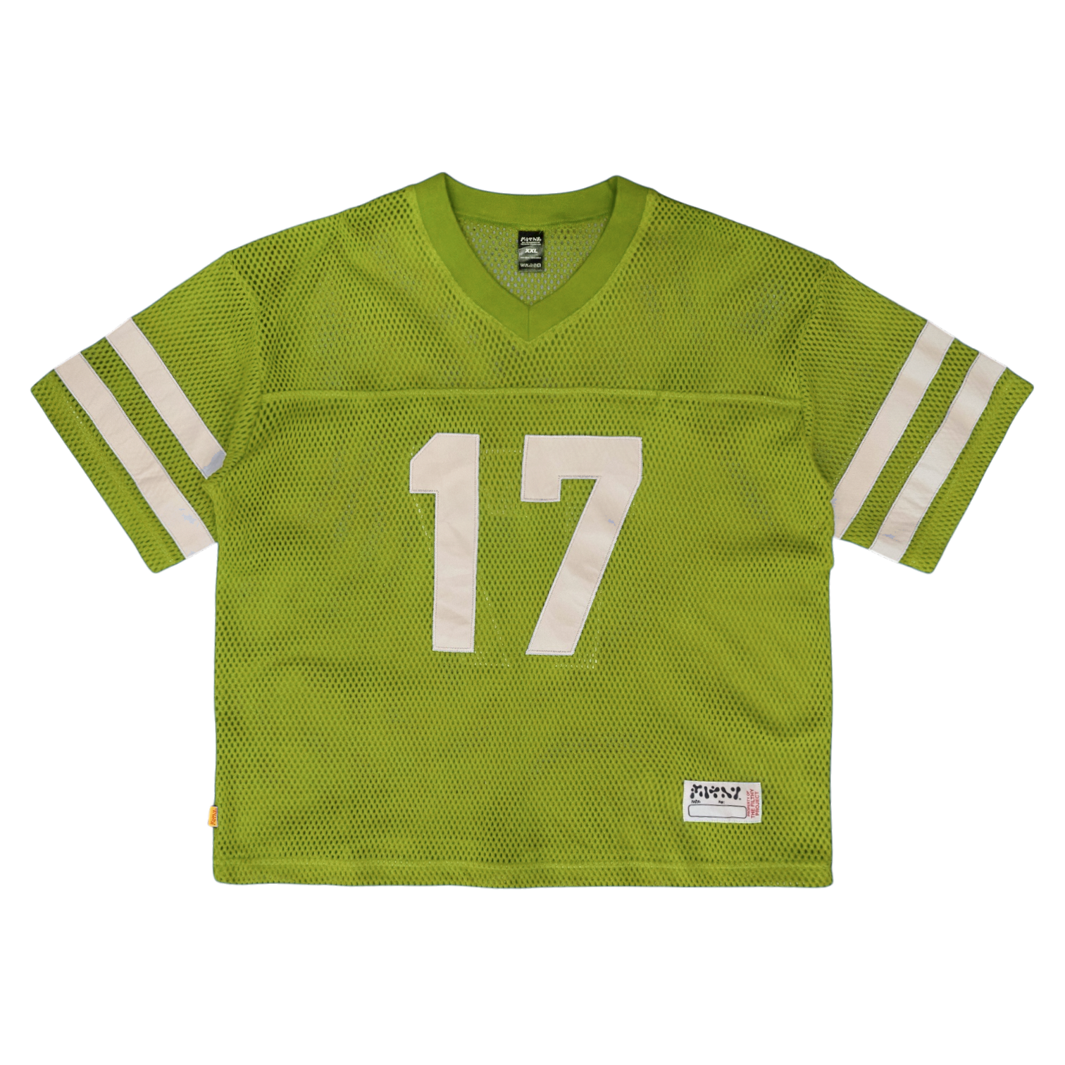 filthy® fishnet football jersey (lime)