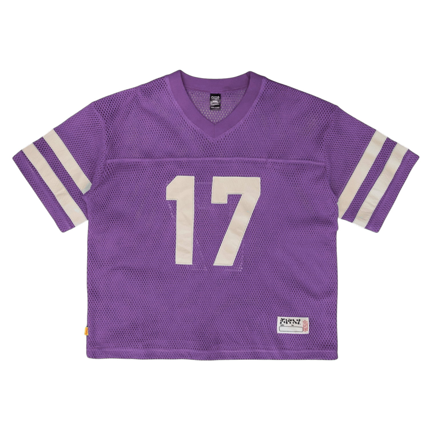 filthy® fishnet football jersey (purple)