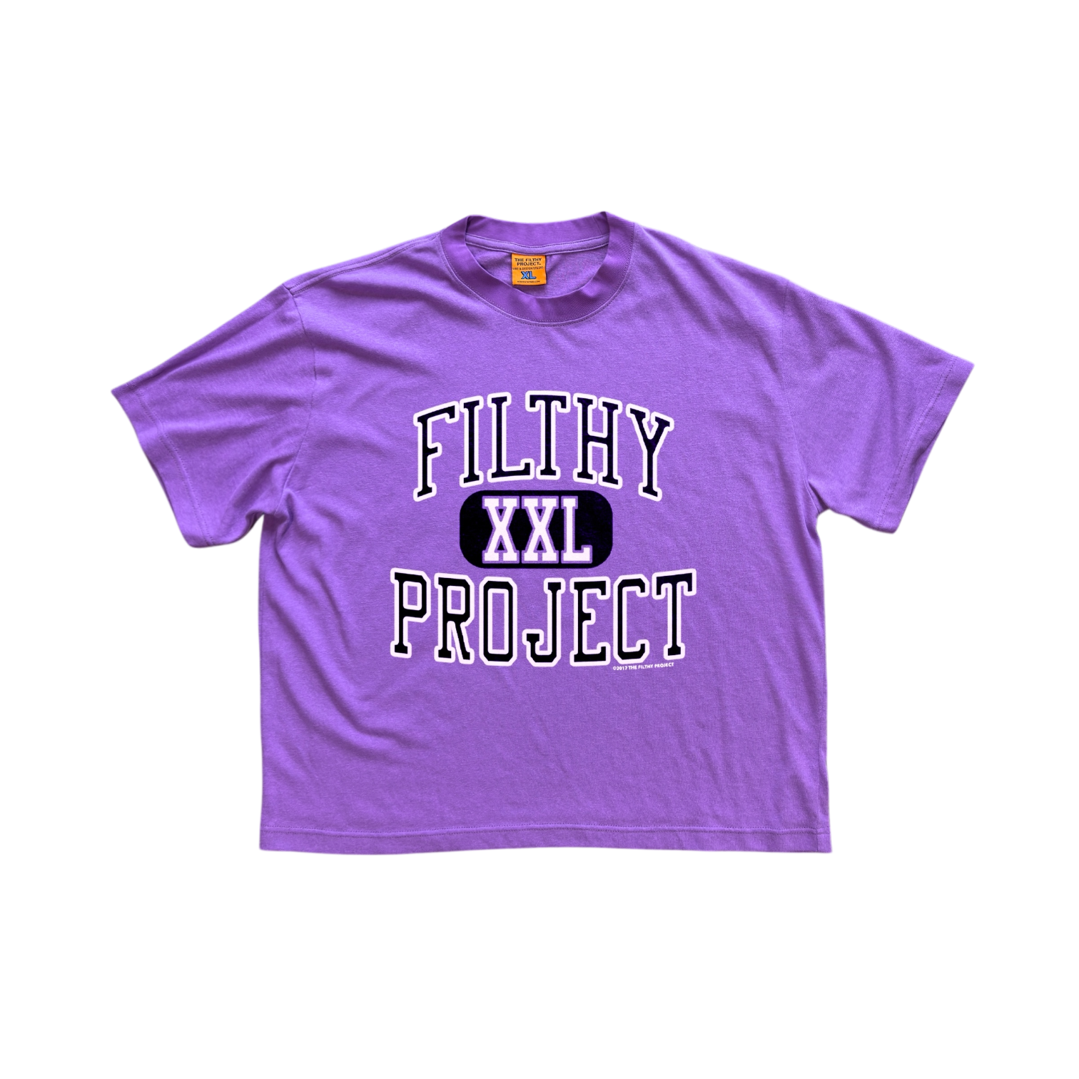 filthy® varsity tee (purple)