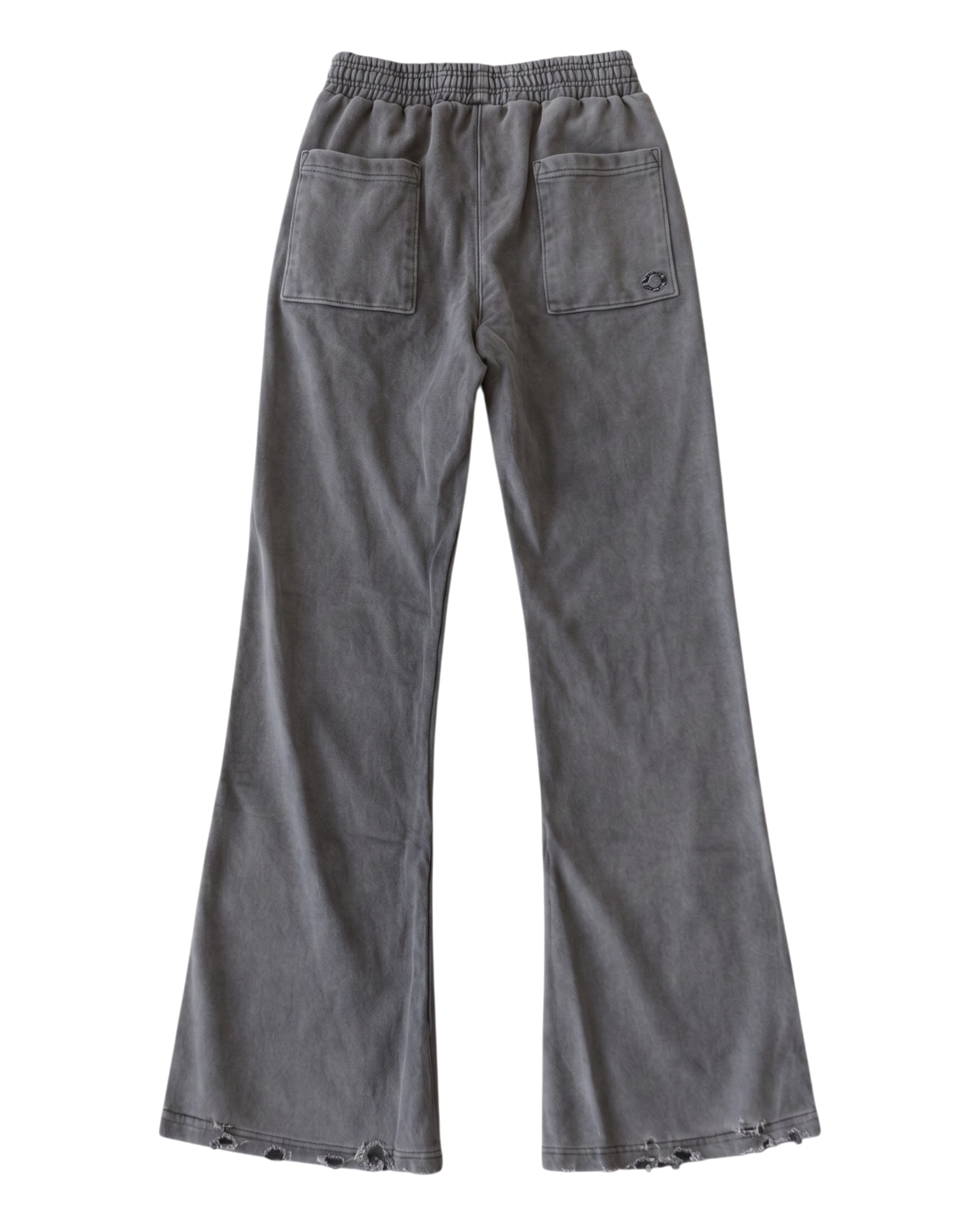 FLARED SWEATPANTS, WASHED BLACK