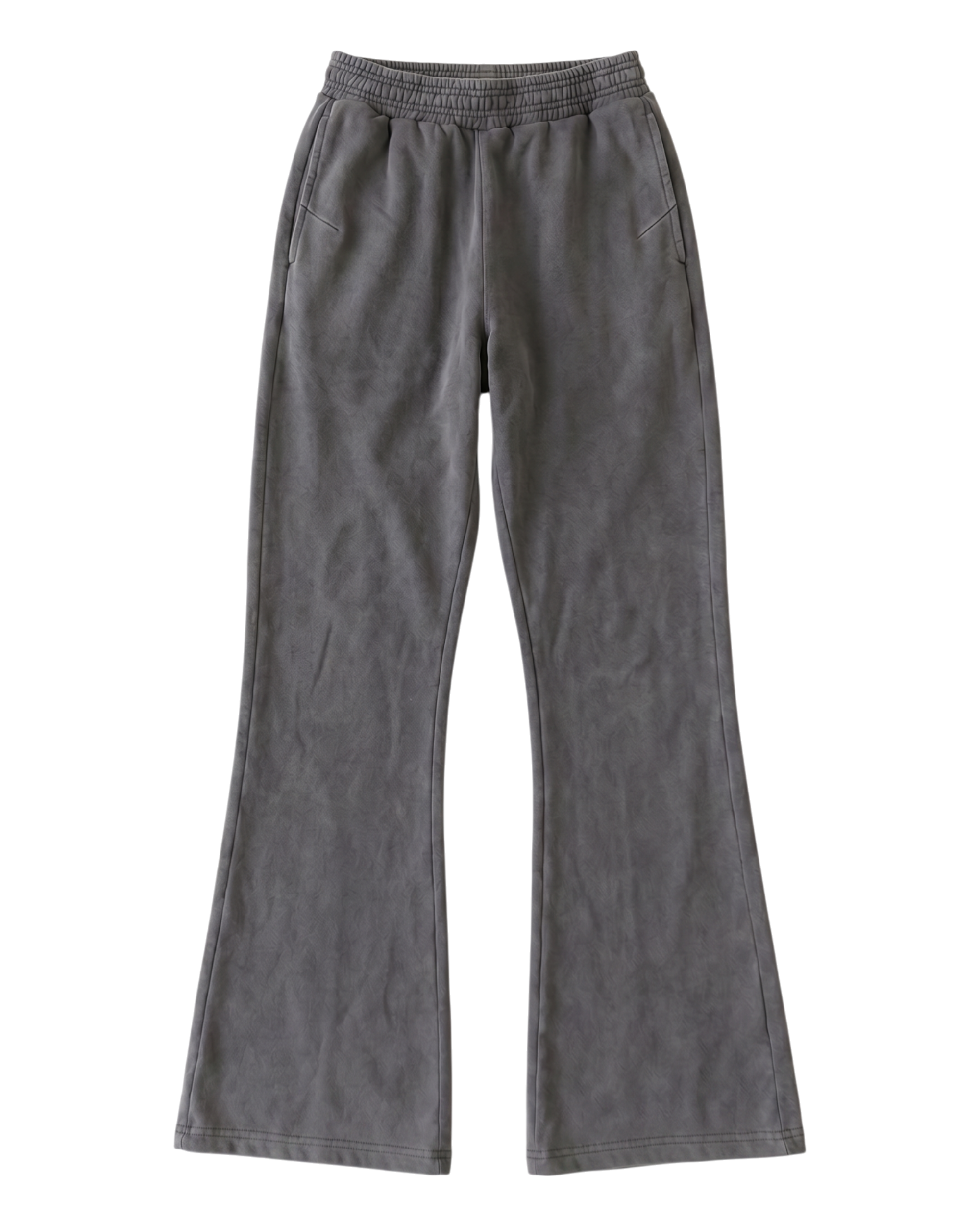 FLARED SWEATPANTS, WASHED BLACK