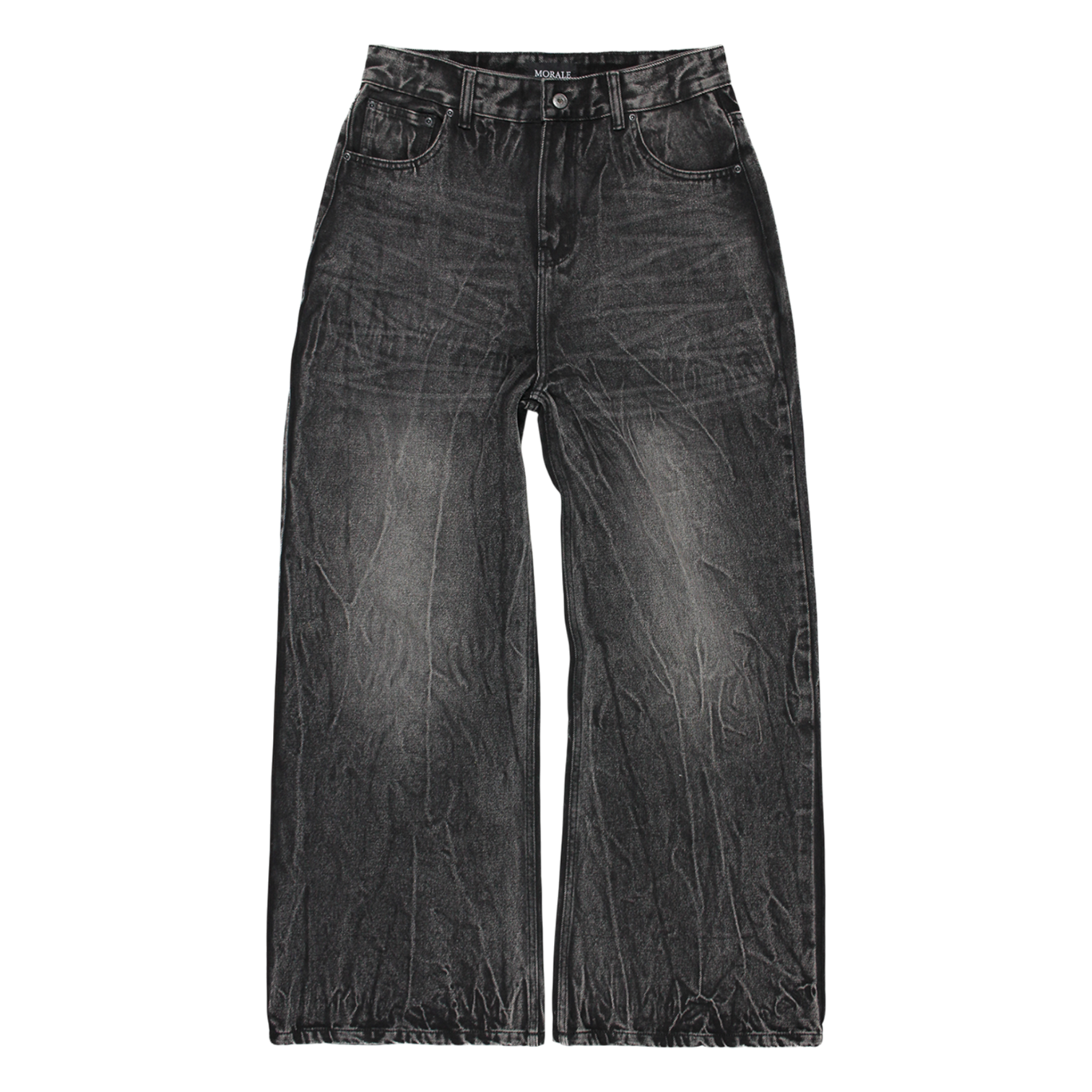BLACK VEINS BAGGY JEANS V2 (PS)