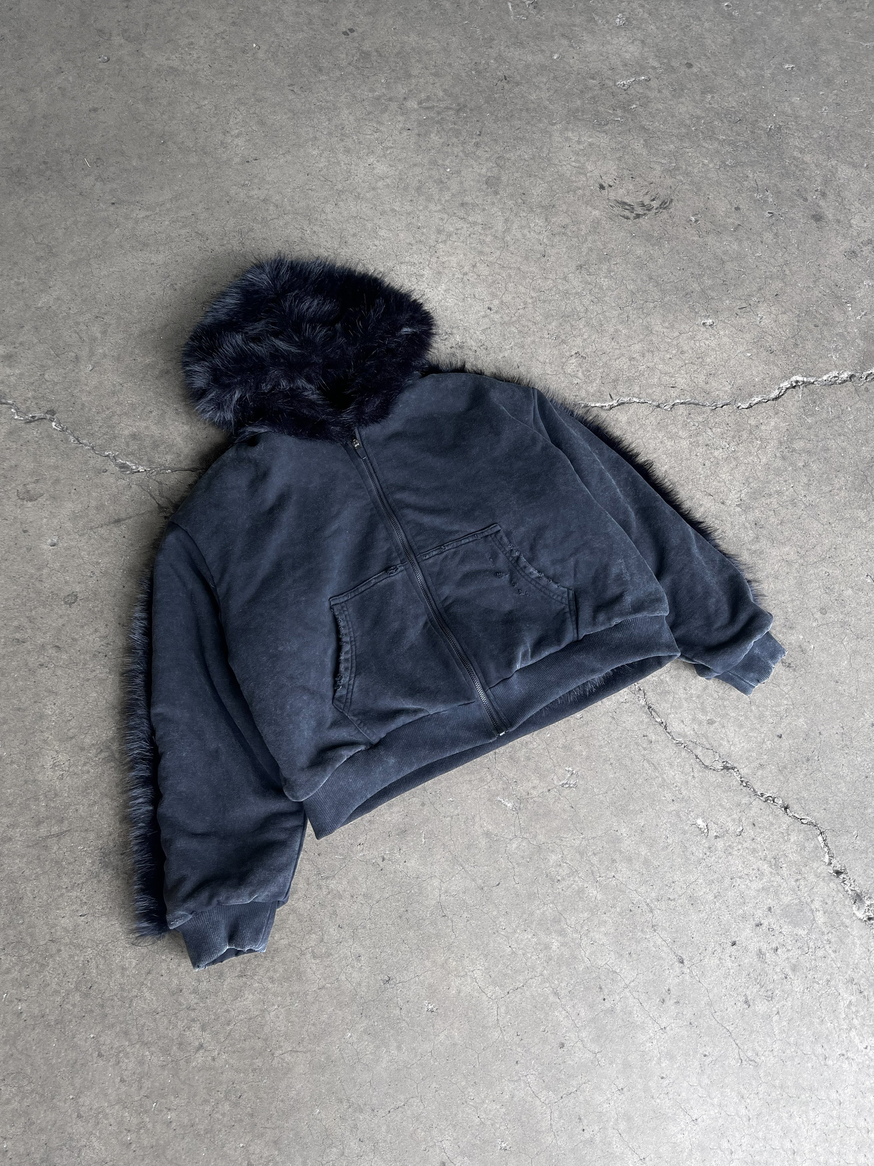 HYBRID FUR ZIP-UP