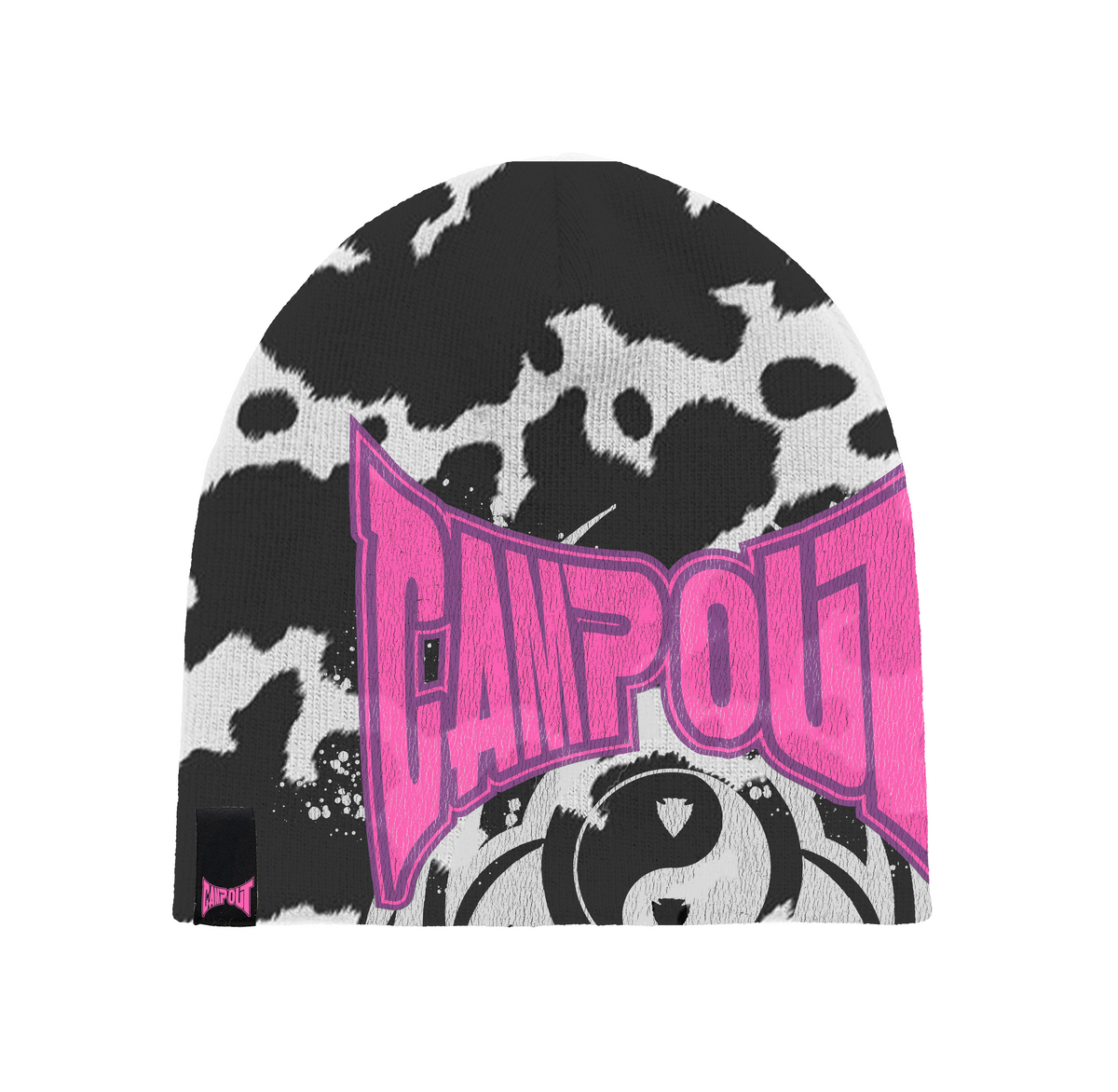 Campout Beanie (Cowprint)