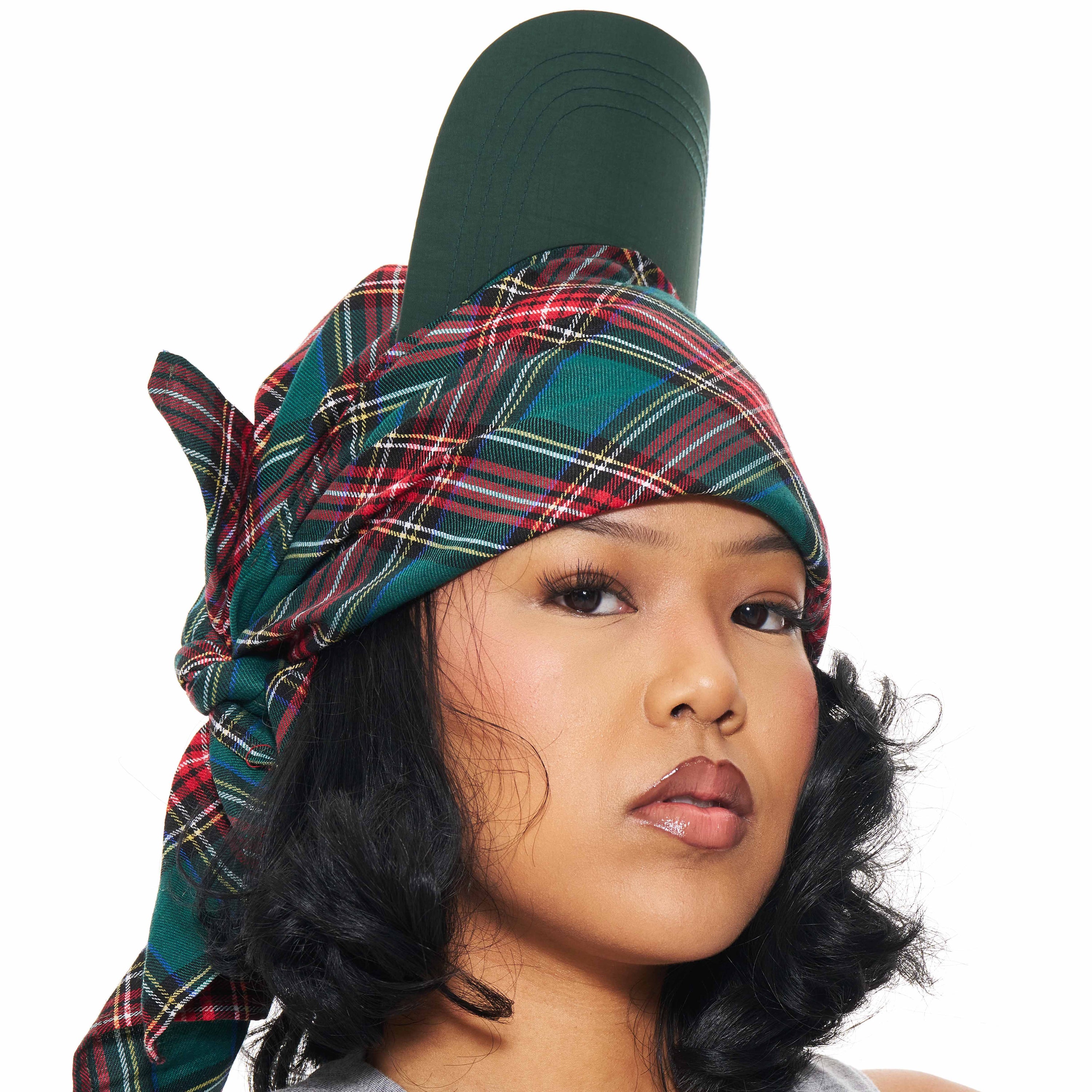 Hikage Tie Hat (GREEN/RED)