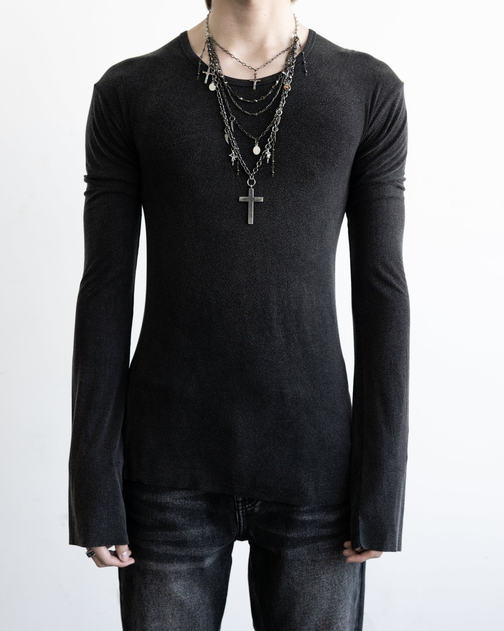 "Core" Men's Long Sleeve Shirt (Stealth Gray)