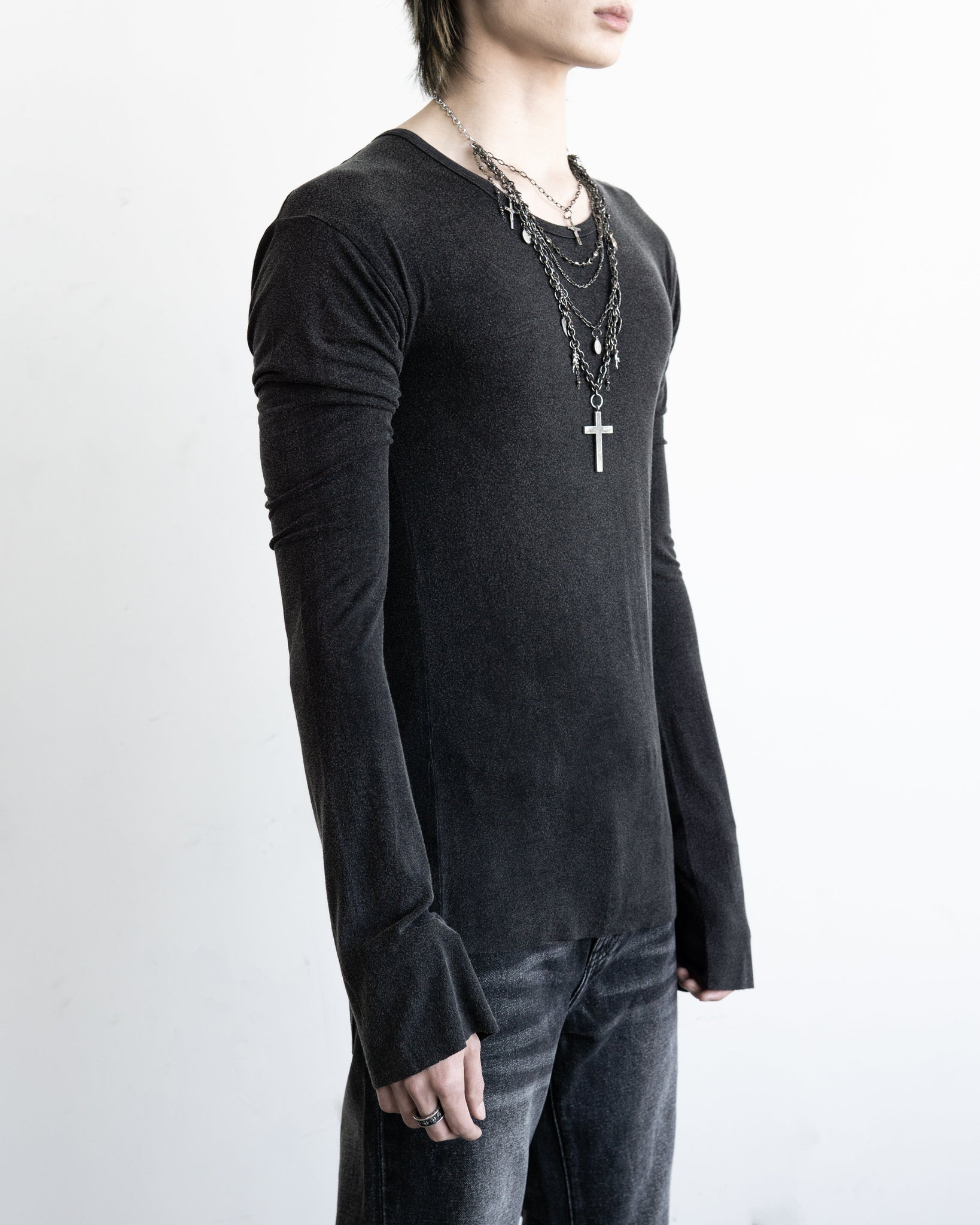 "Core" Men's Long Sleeve Shirt (Stealth Gray)