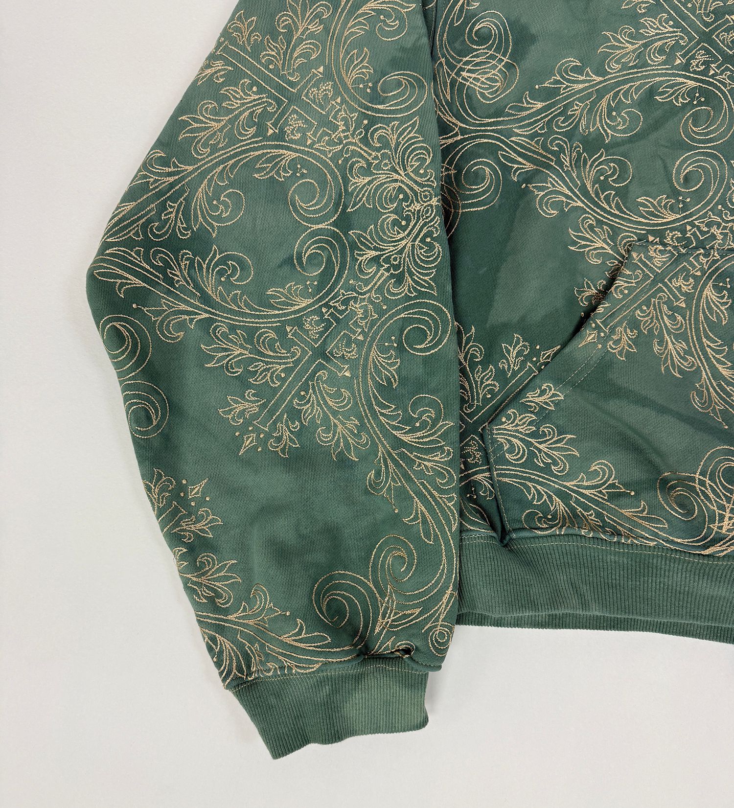 TRANCE HOODIE (GREEN & GOLD)