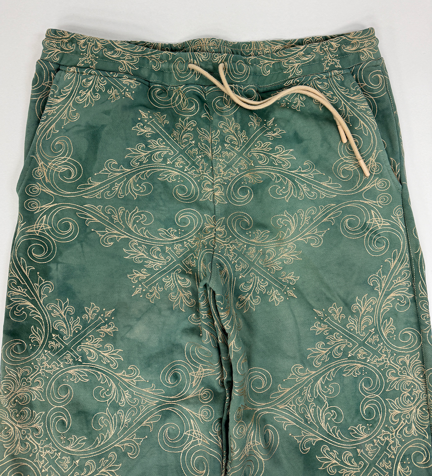 TRANCE SWEATPANTS (GREEN & GOLD)