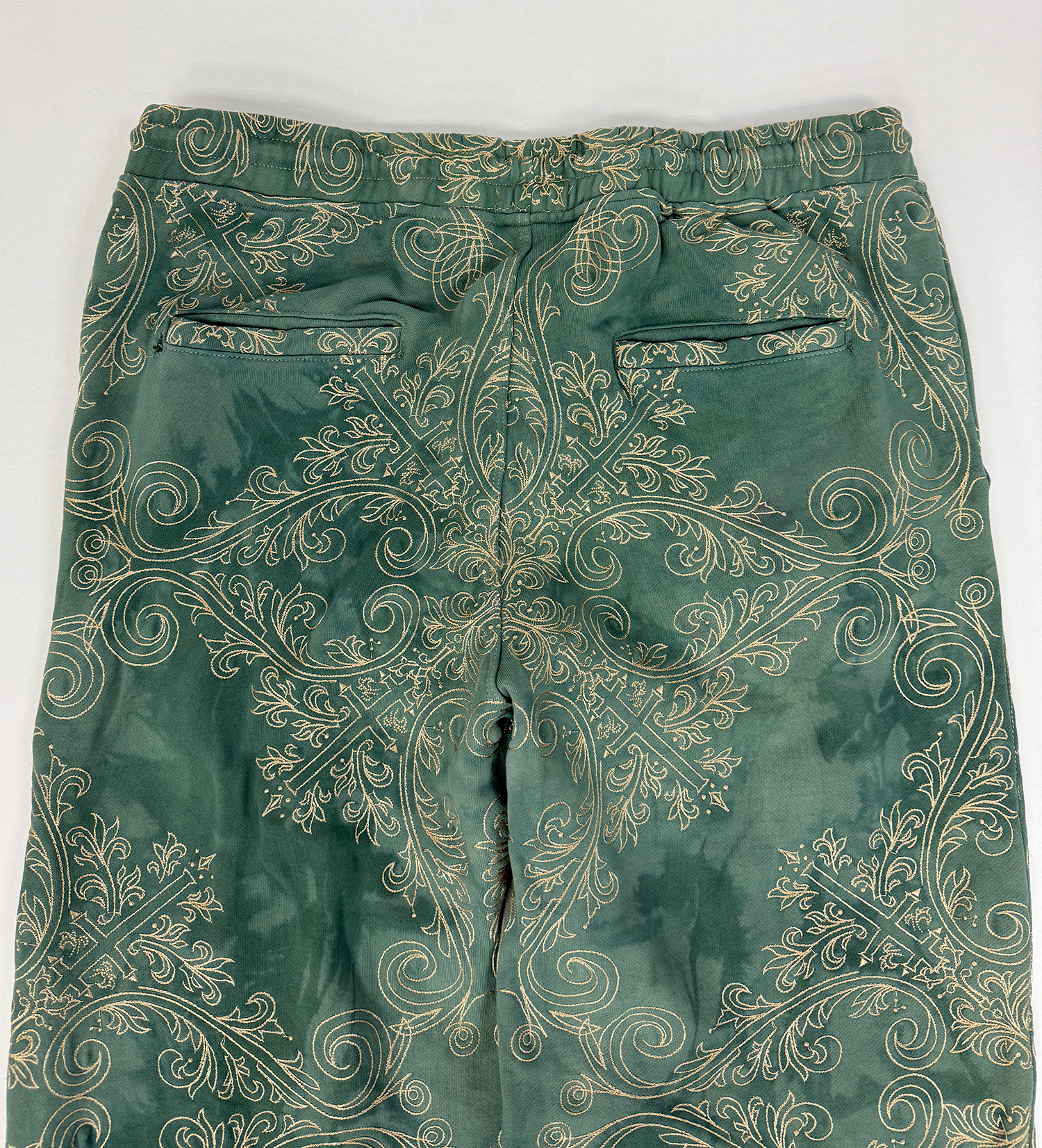 TRANCE SWEATPANTS (GREEN & GOLD)