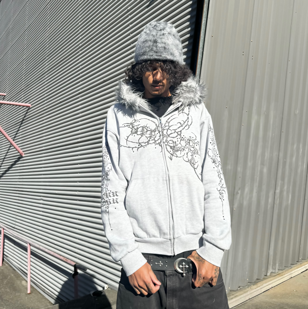 Grey Fur Cyber Sigil Zip