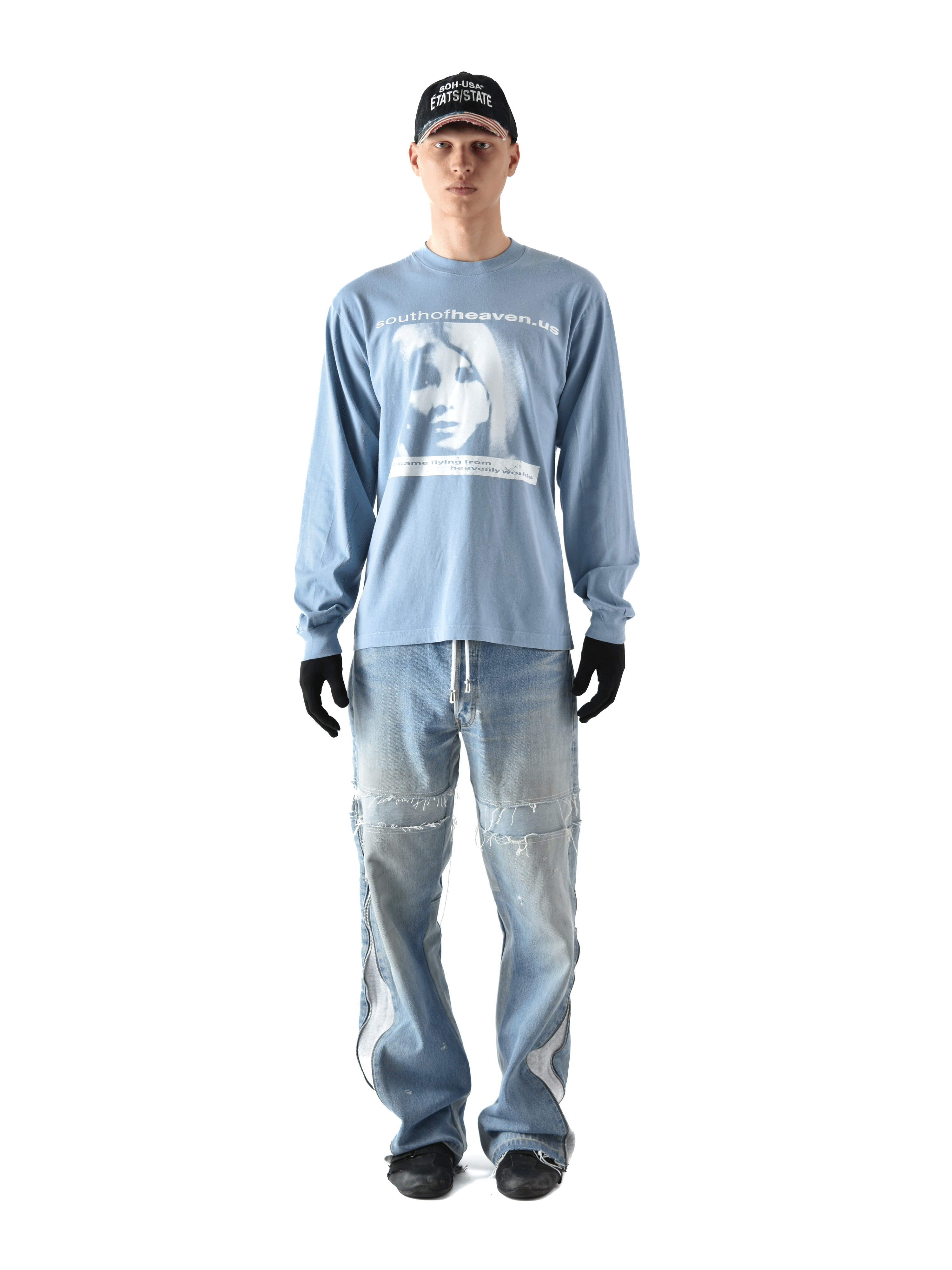 HEAVEN.US - Longsleeve Tee Sky Blue