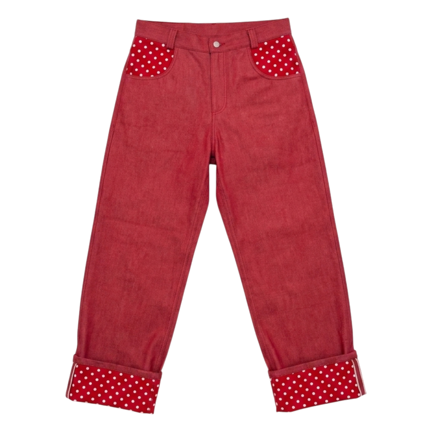 Polka dot jeans