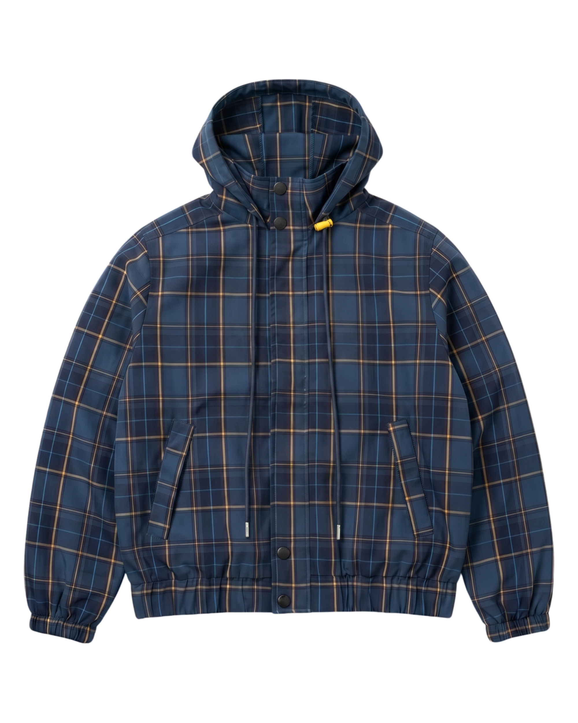 Plaid Wool Jacket, Blue